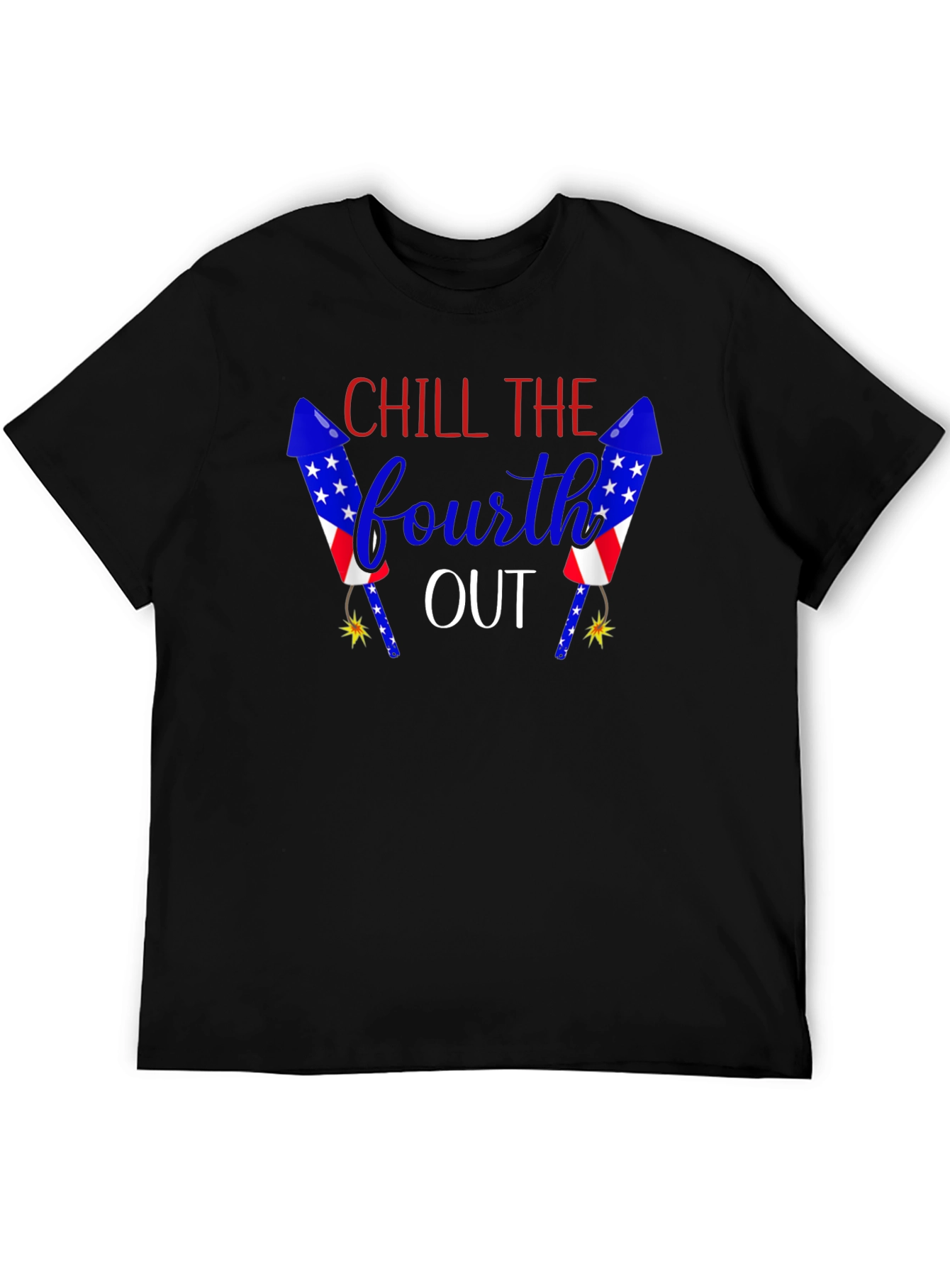 Black Chill The Fourth Out Patriotic T-Shirt view 5