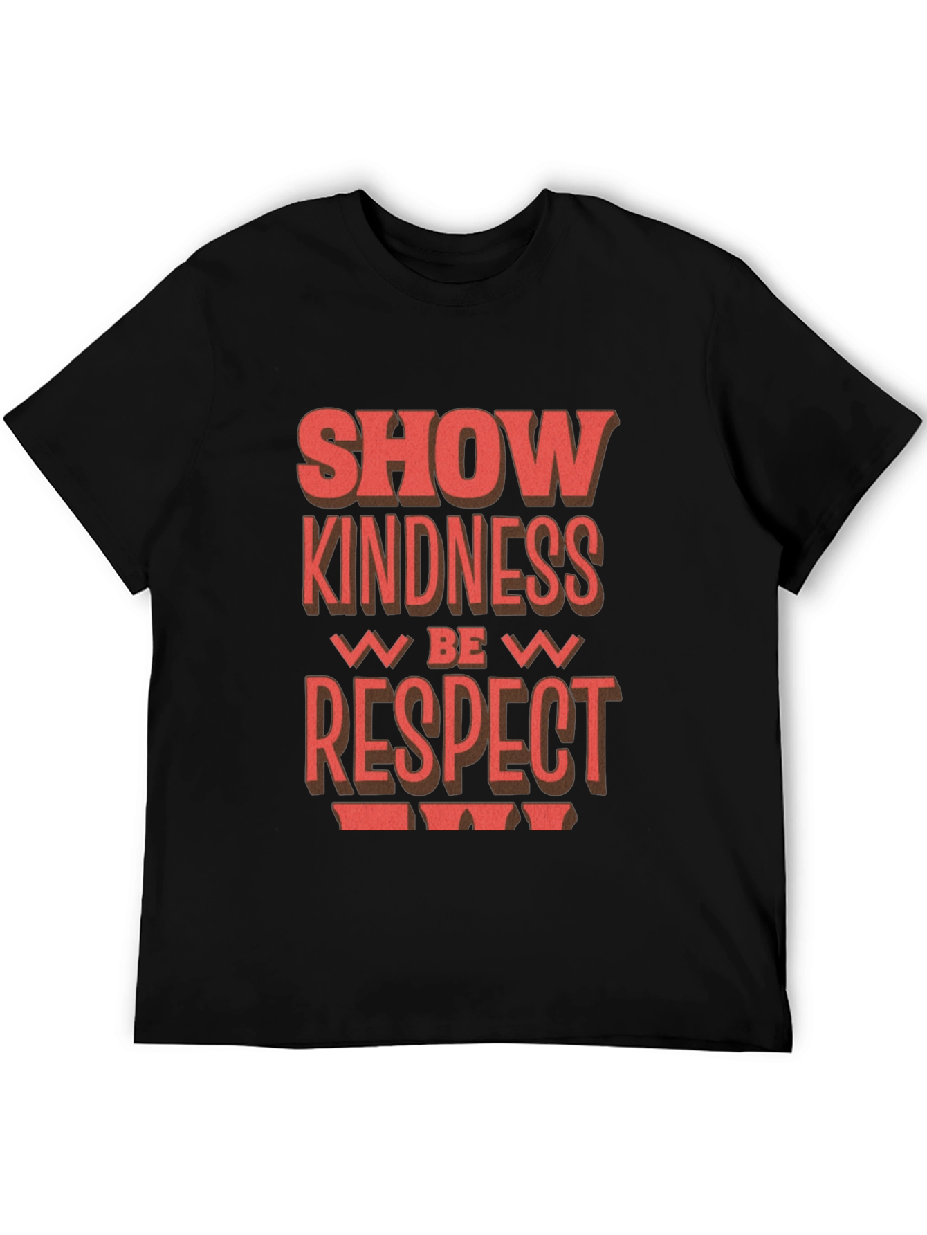 Black Show Kindness Be Respect T-Shirt view 5
