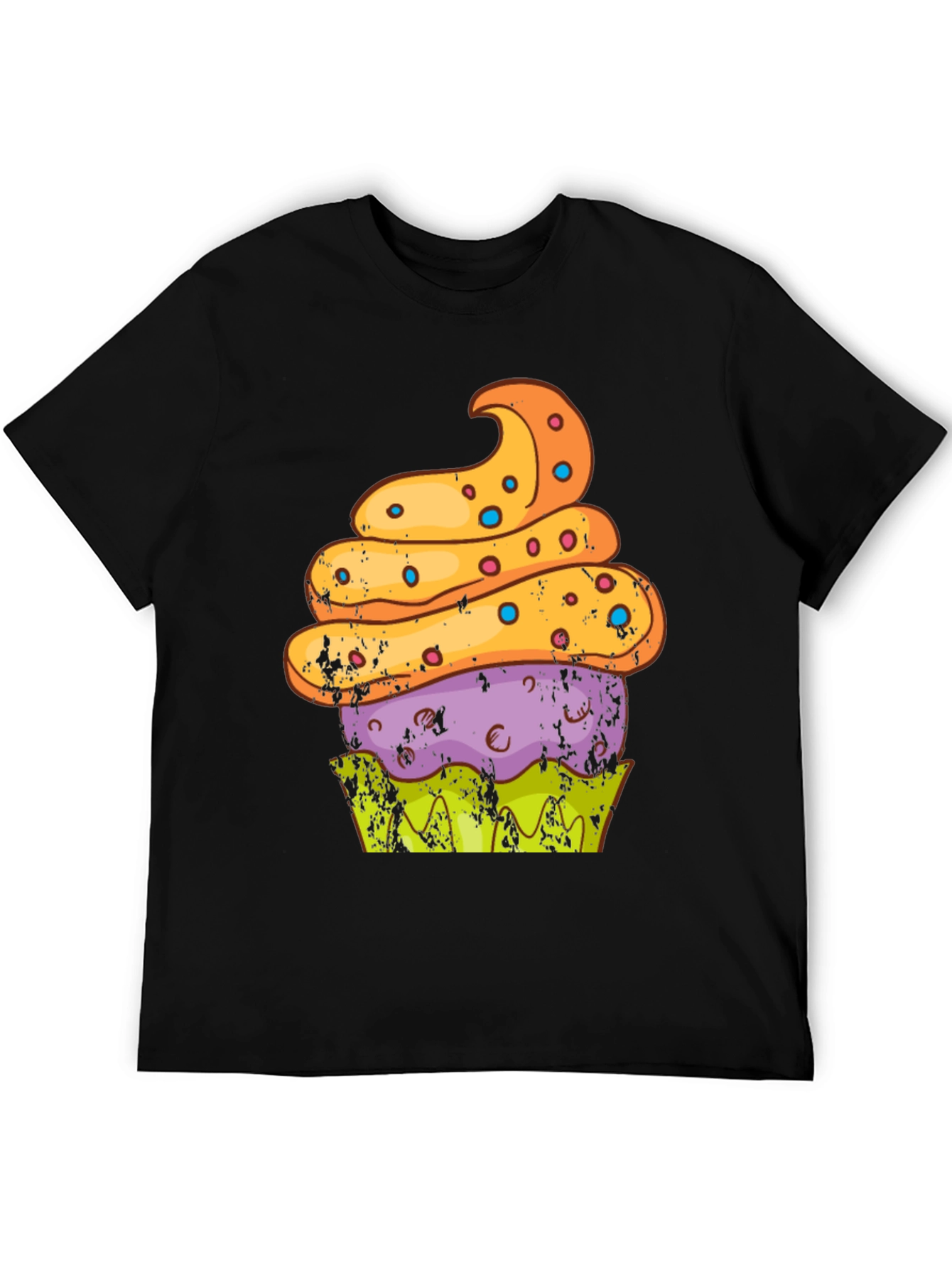 Black Cupcake Graphic T-Shirt - Sweet Treat Tee view 5