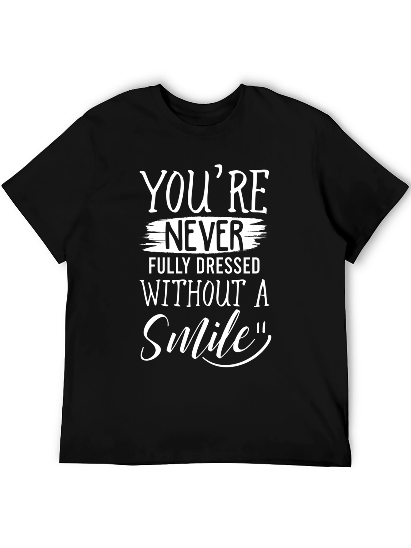 Black Smile Graphic Tee - You're Never Fully Dressed Without One! view 5