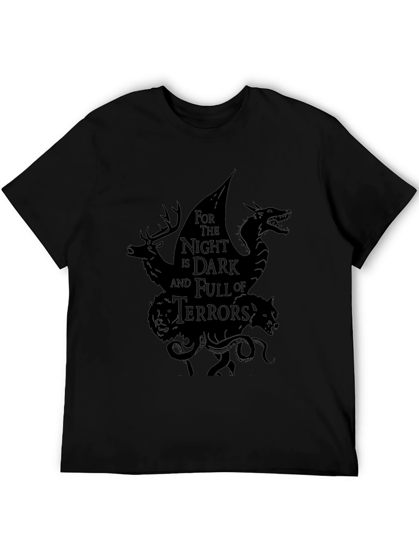 Black Night is Dark Graphic T-Shirt view 5