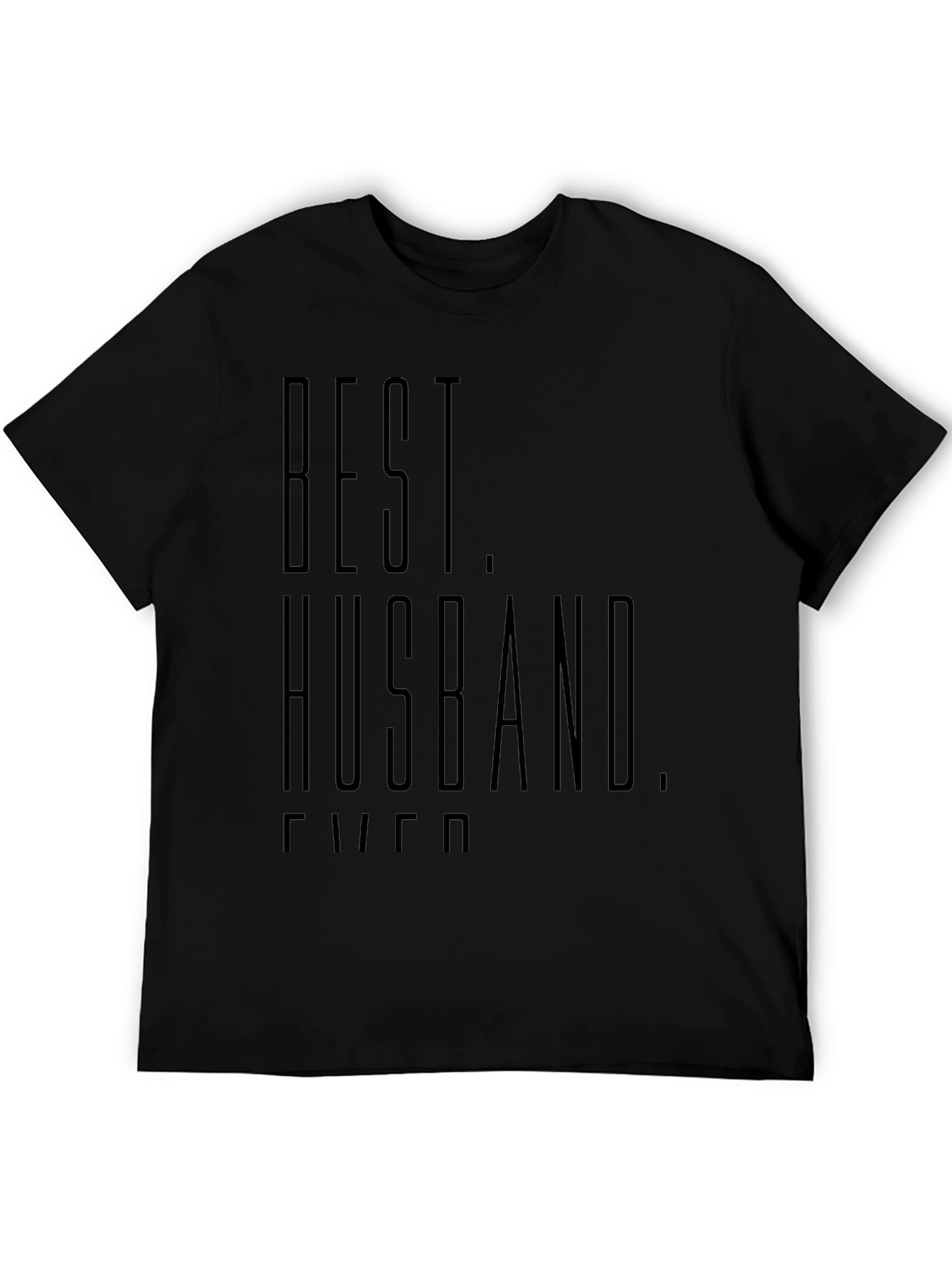 Black Best Husband Ever Graphic Tee - Black view 5