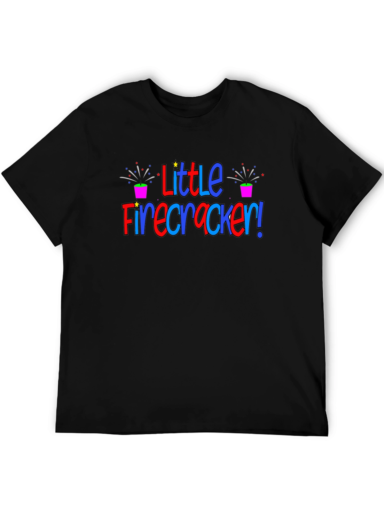 Black Little Firecracker Tee - Patriotic T-Shirt view 5