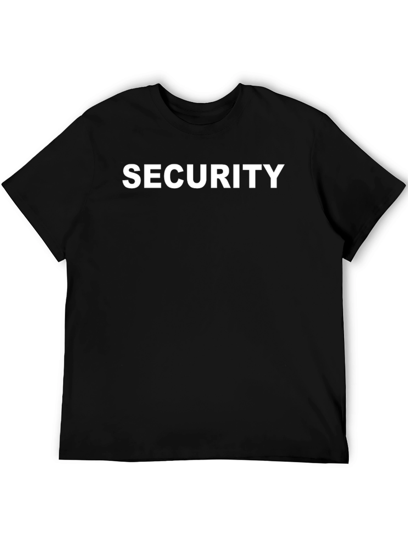 Black Security Crew T-Shirt - Uniform Style view 5