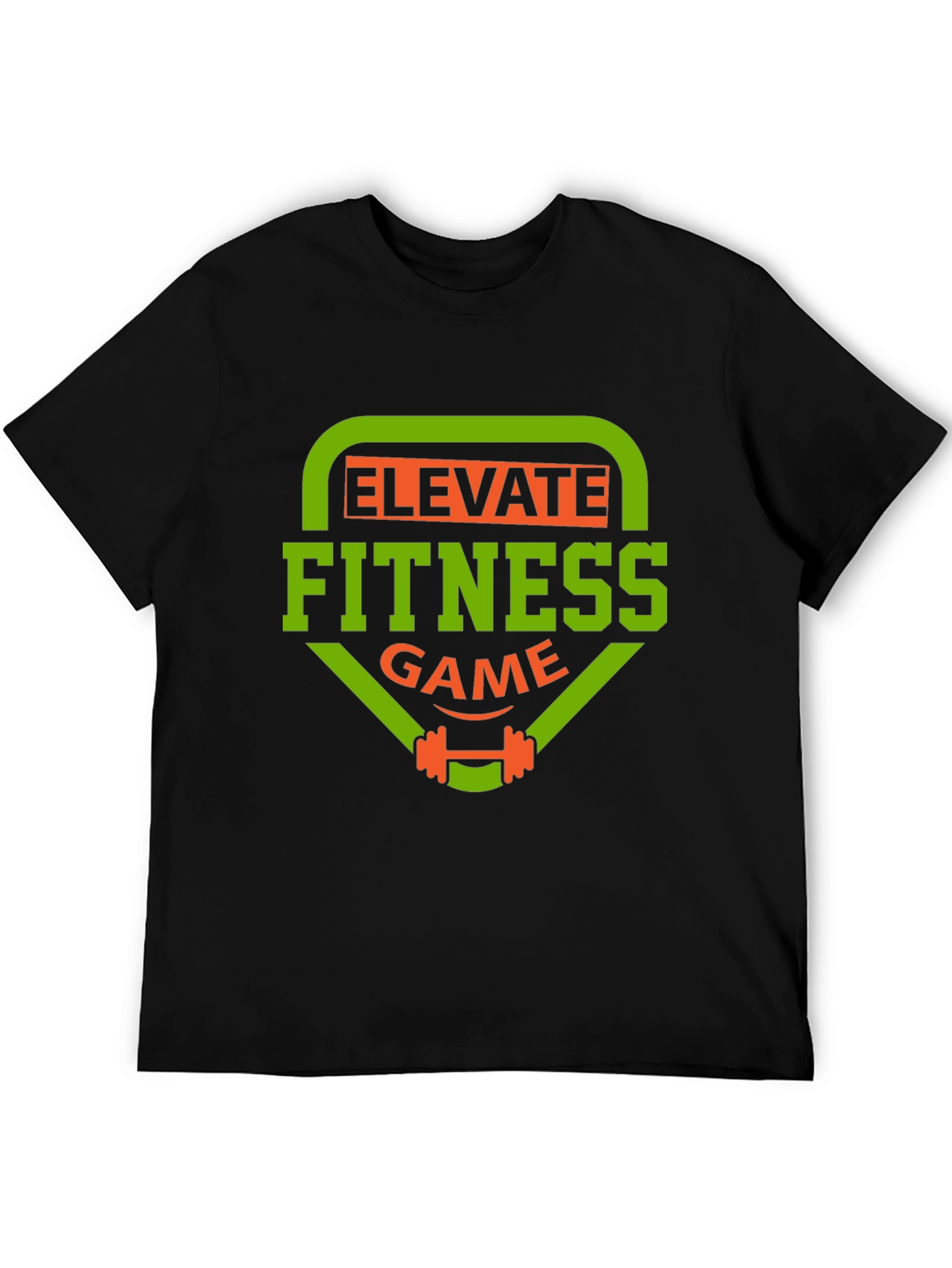 Black Elevate Fitness Game T-Shirt view 5