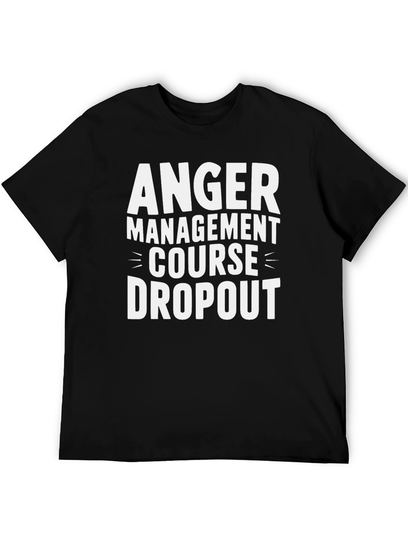 Black Anger Management Dropout Graphic Tee view 5