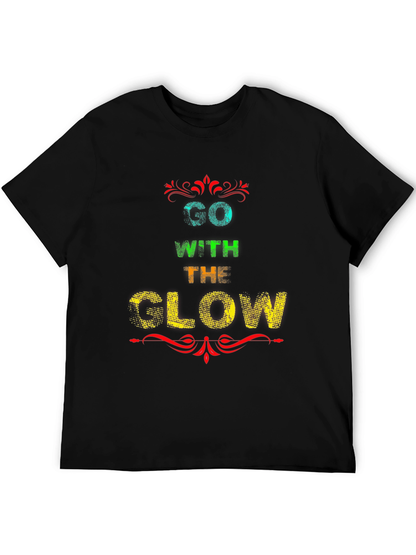 Black Go With The Glow Graphic Tee - Black view 5