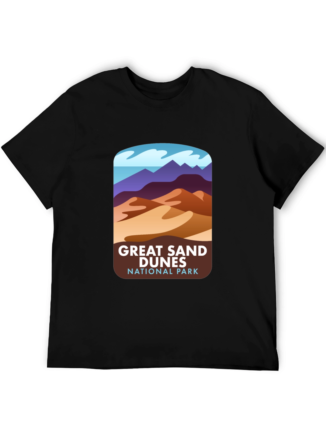 Black Great Sand Dunes National Park Graphic Tee view 5