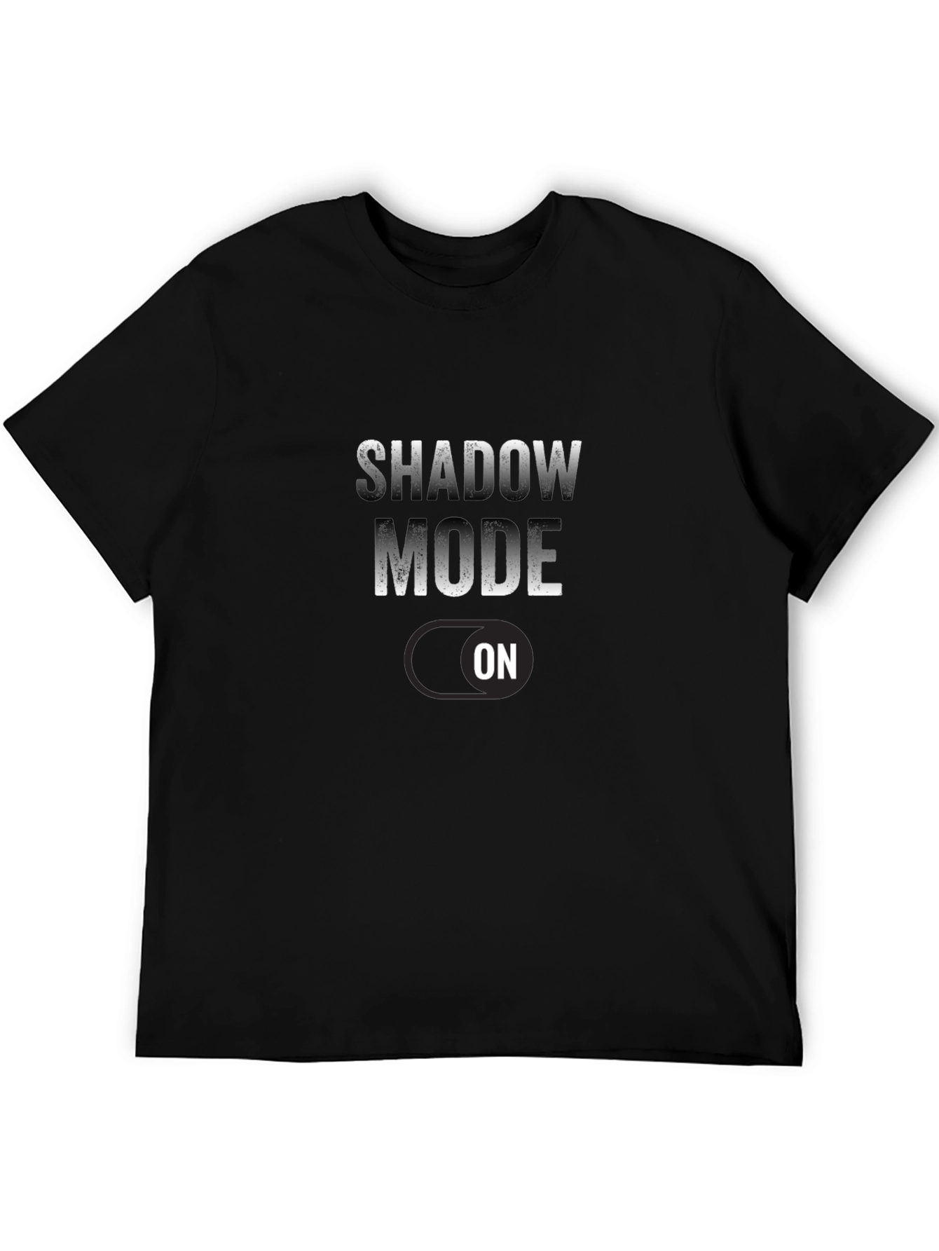 Black Shadow Mode On Black T-Shirt view 5