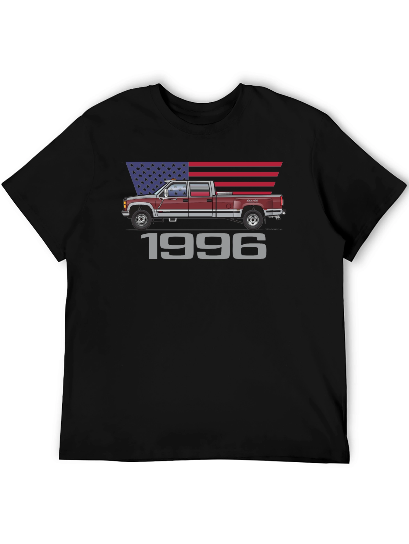 1996 Truck T-Shirt - Patriotic Design - 5