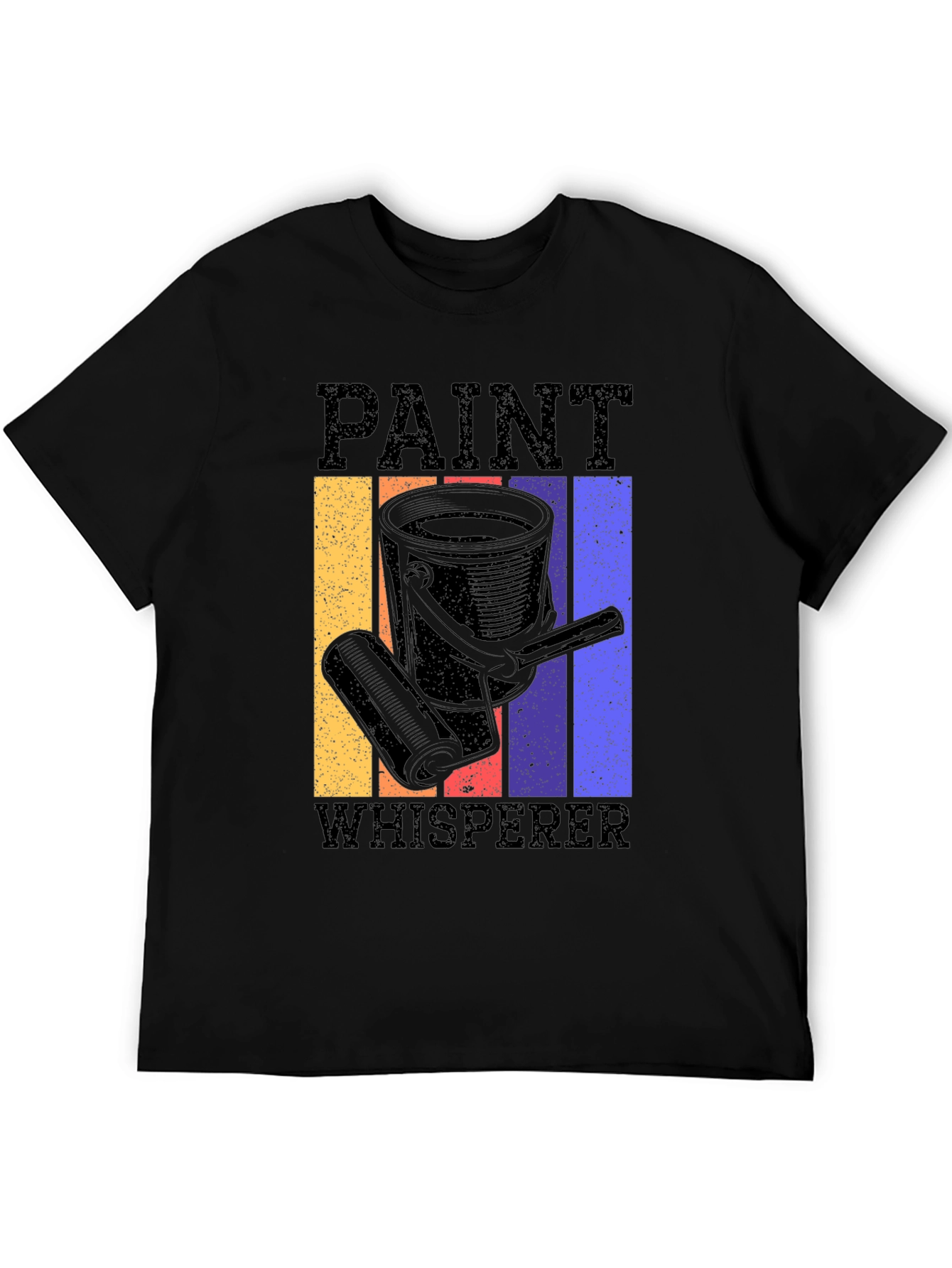 Black Paint Whisperer Graphic Tee - Retro Style view 5