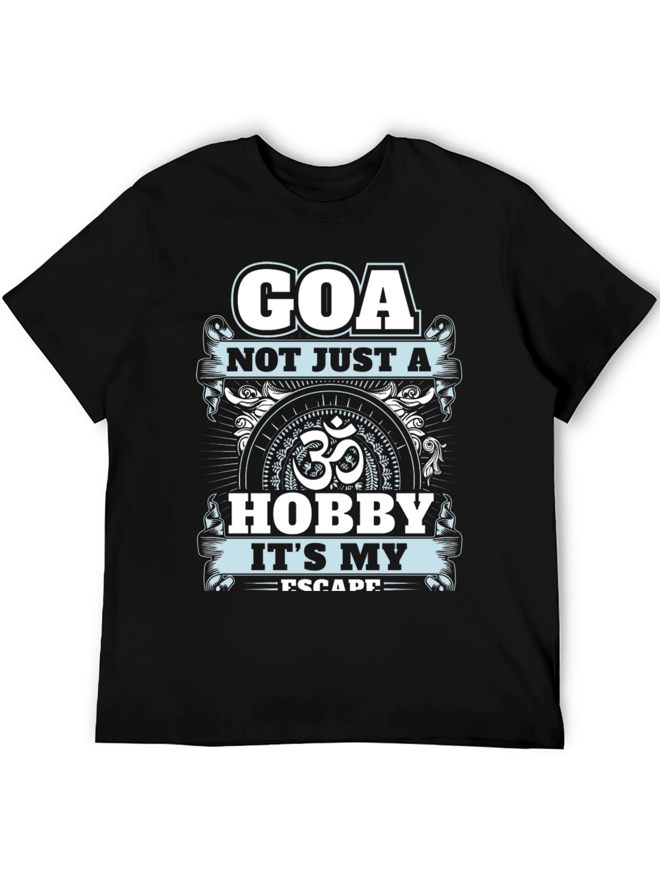 Black Goa Escape Graphic T-Shirt view 5
