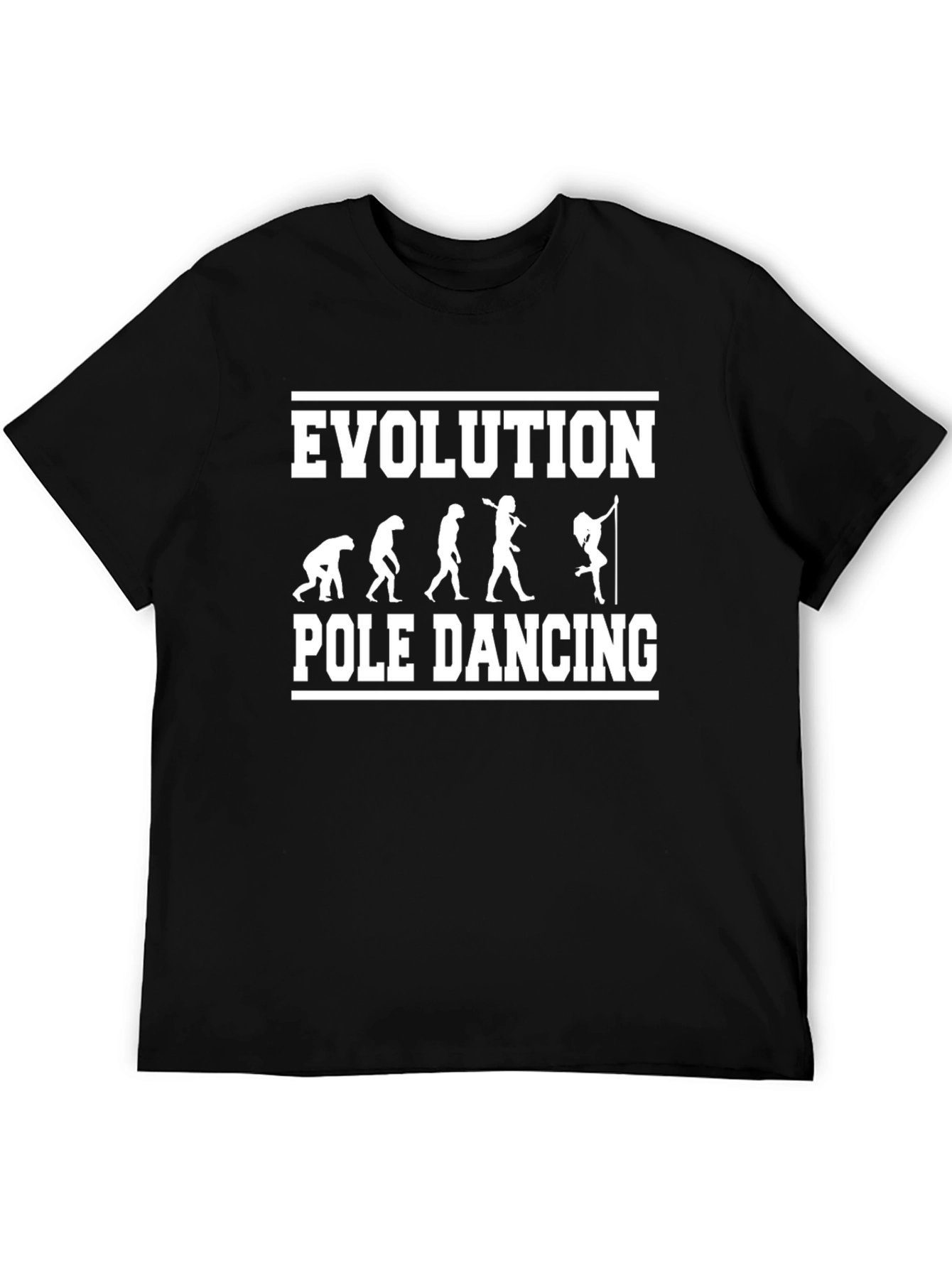 Black Evolution Pole Dancing Graphic Tee - Black view 5