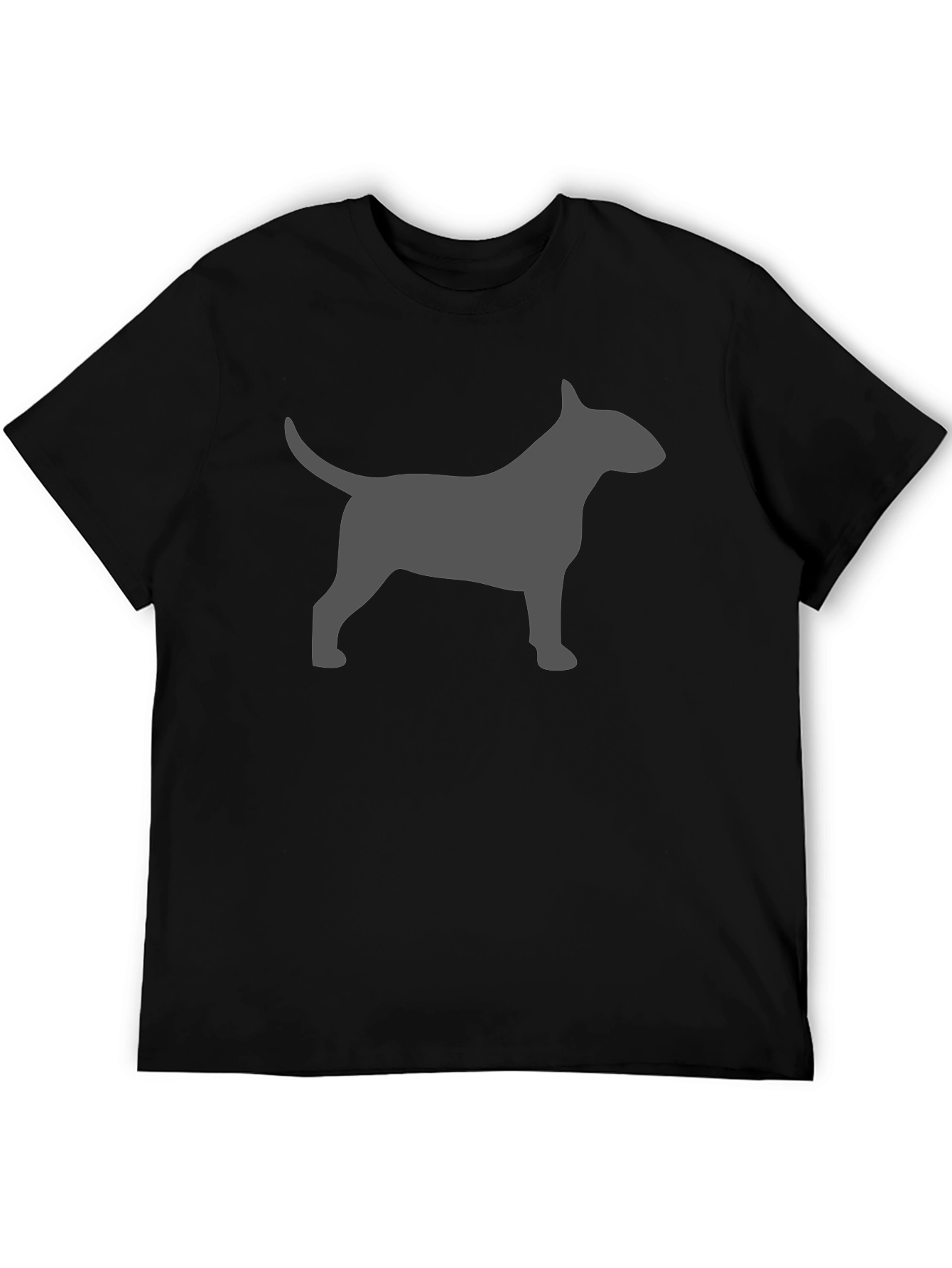 Black Bull Terrier Silhouette T-Shirt - Dog Lover Tee view 5