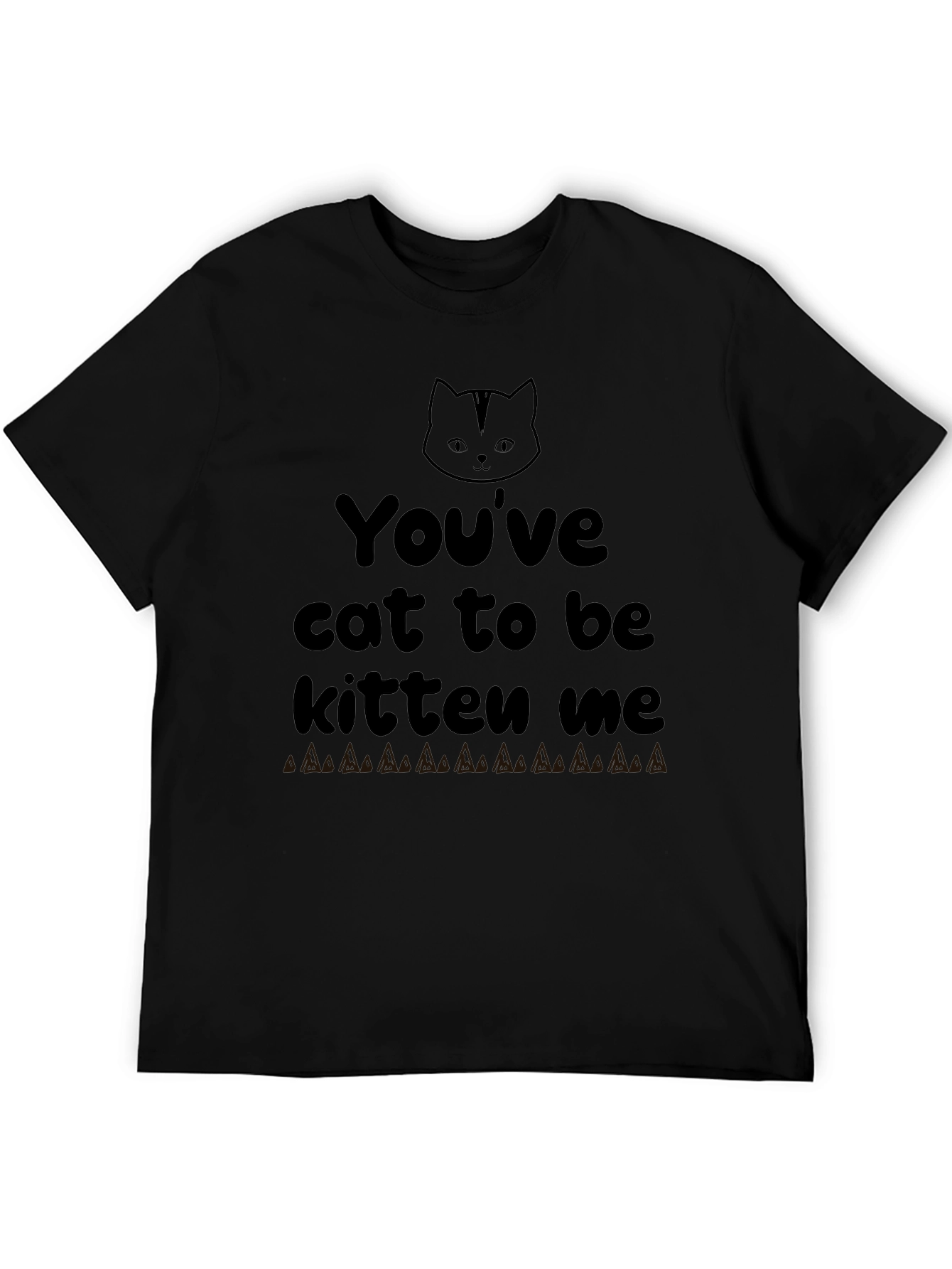 Black You've Cat To Be Kitten Me Graphic Tee view 5
