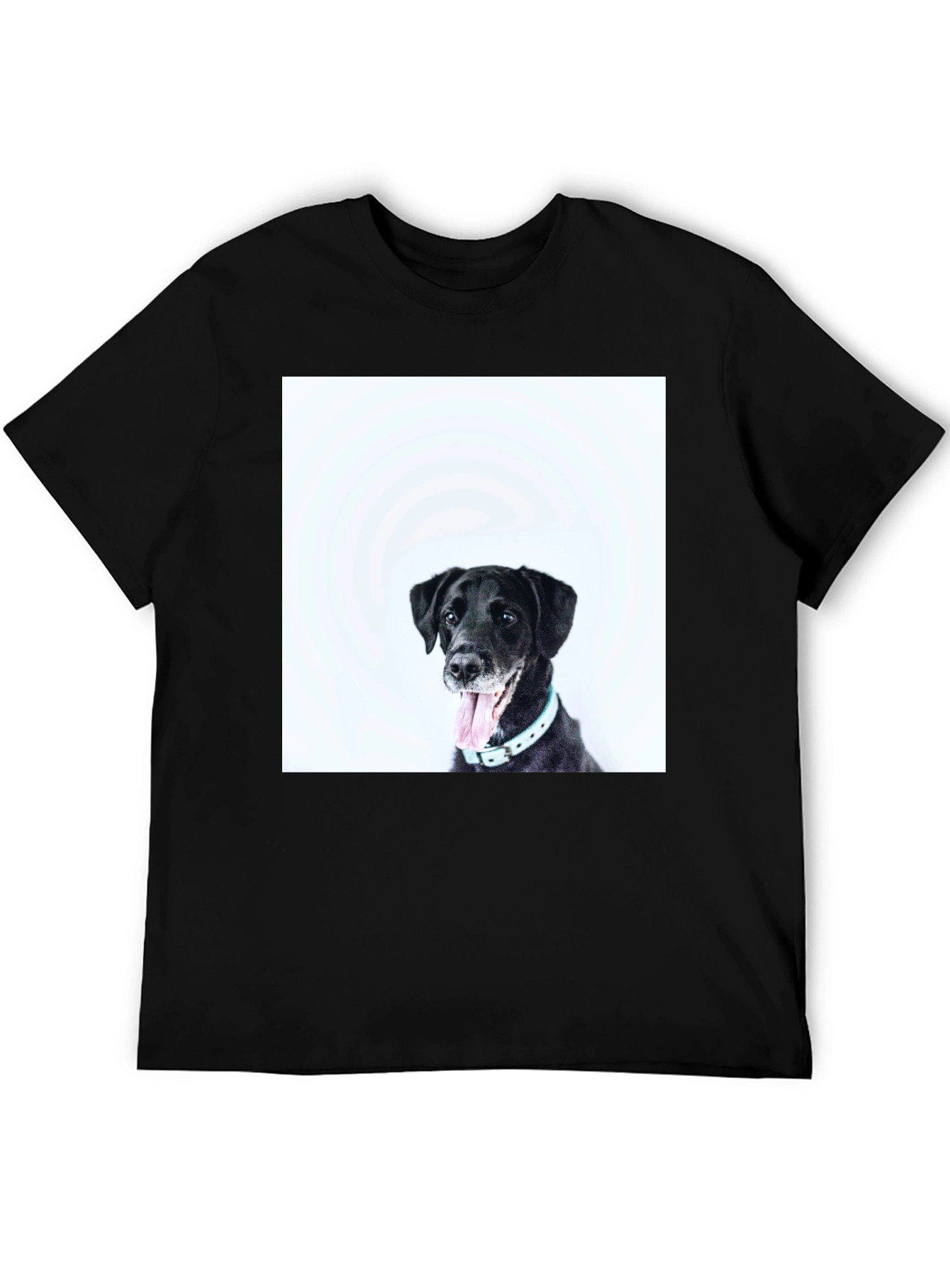 Black Black Dog Graphic T-Shirt - Unisex Casual Wear view 5