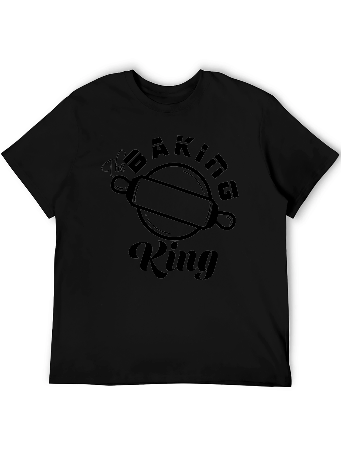 Black The Baking King Graphic T-Shirt view 5