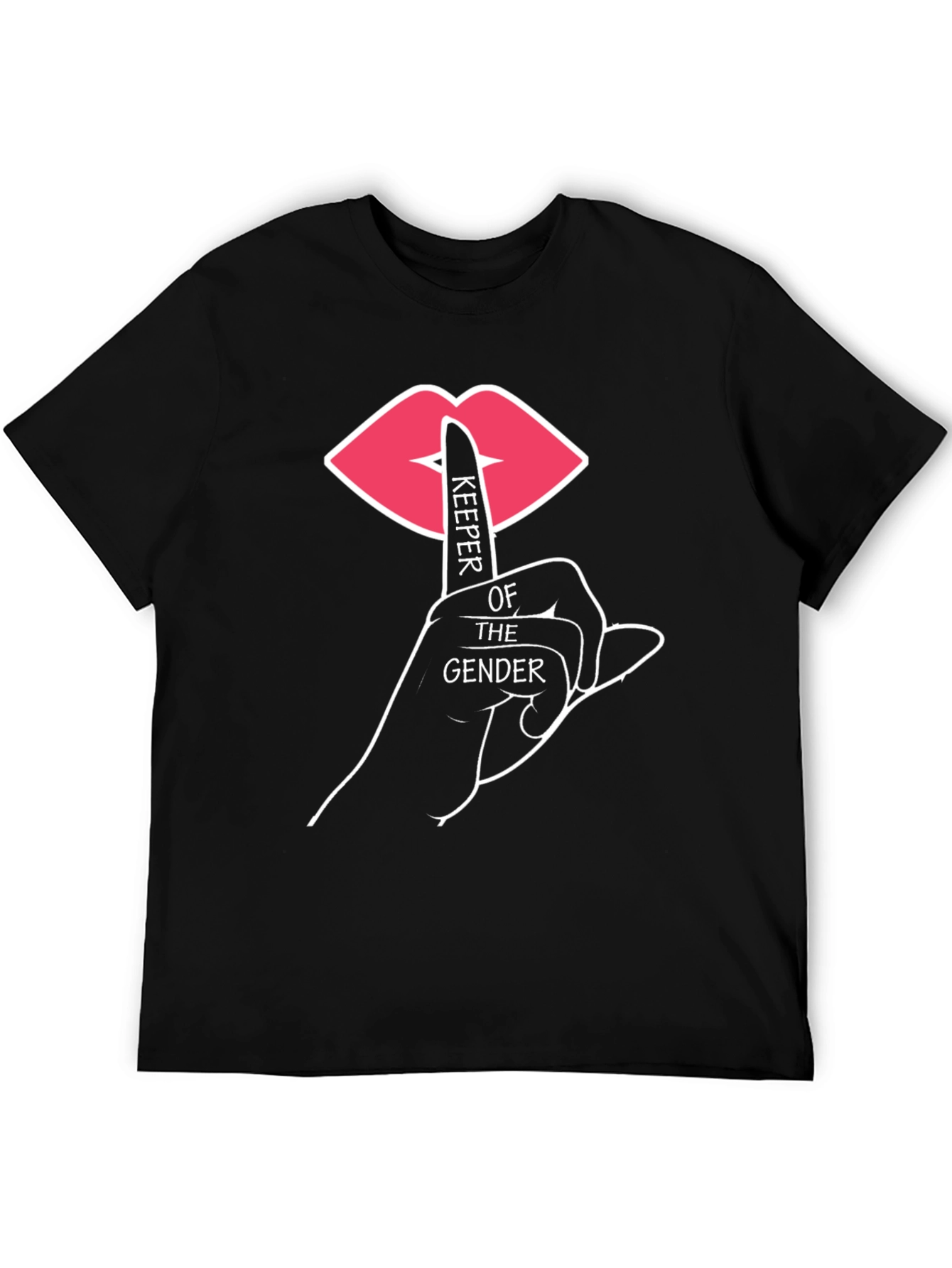 Black Keeper of the Gender T-Shirt - Black view 5