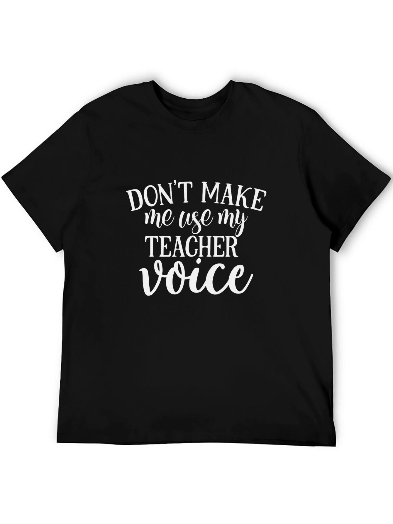 Black Teacher Voice T-Shirt - Funny Teacher Gift view 5