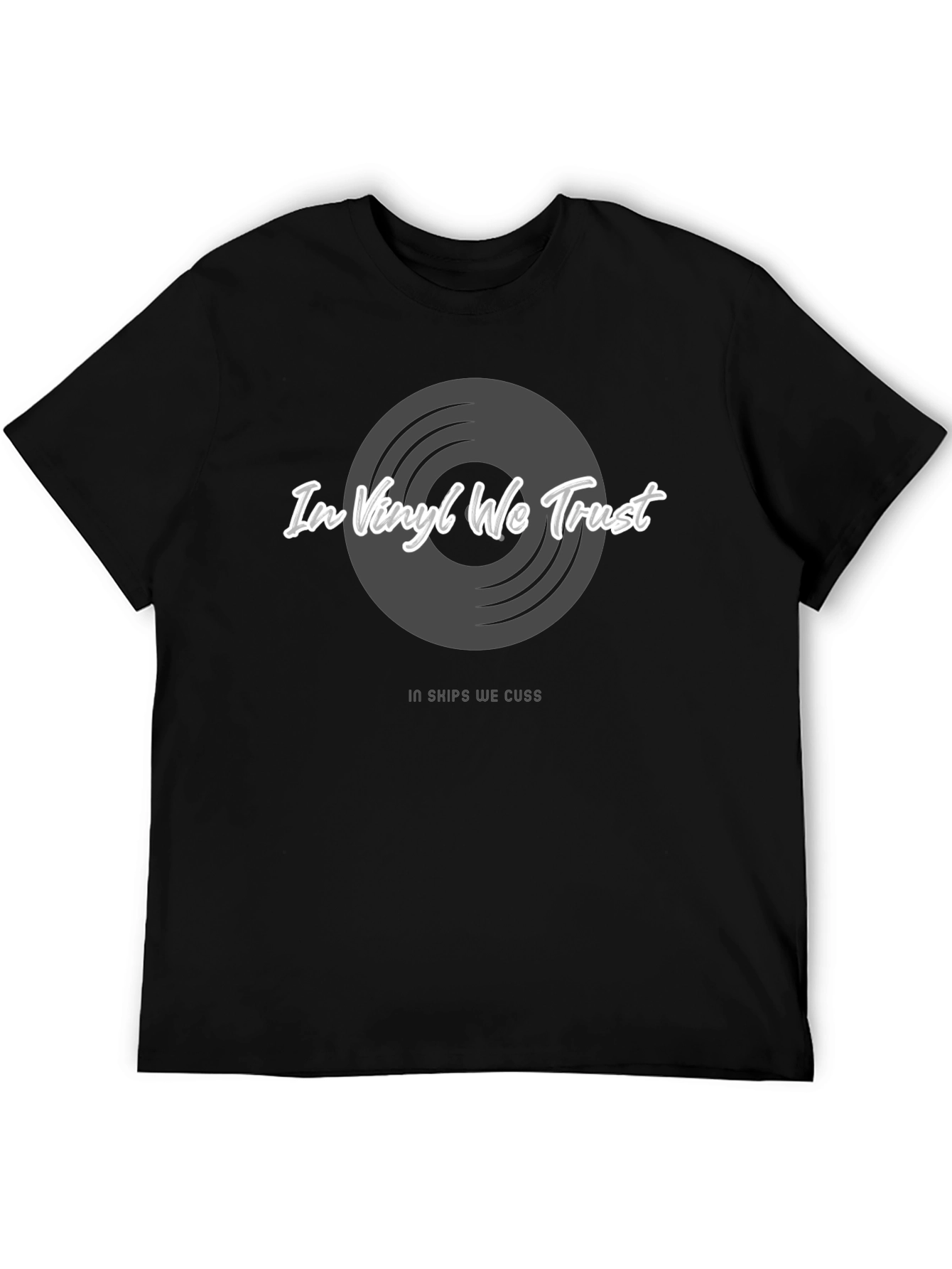 Black In Vinyl We Trust Graphic T-Shirt view 5