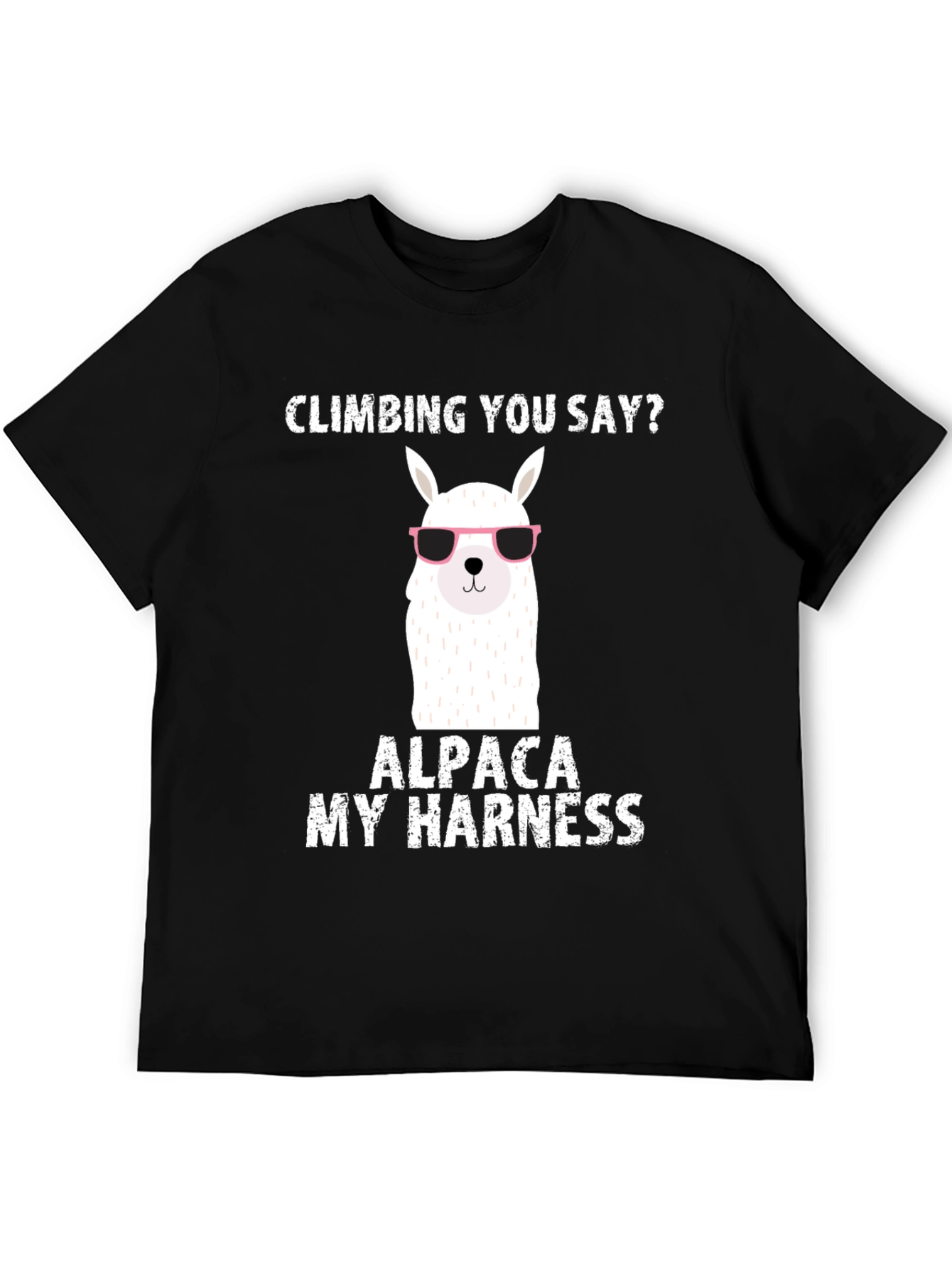 Black Climbing Alpaca T-Shirt view 5