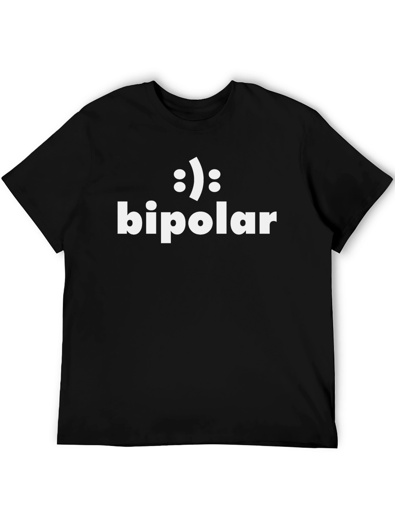 Black Bipolar T-Shirt - Humor Tee view 5