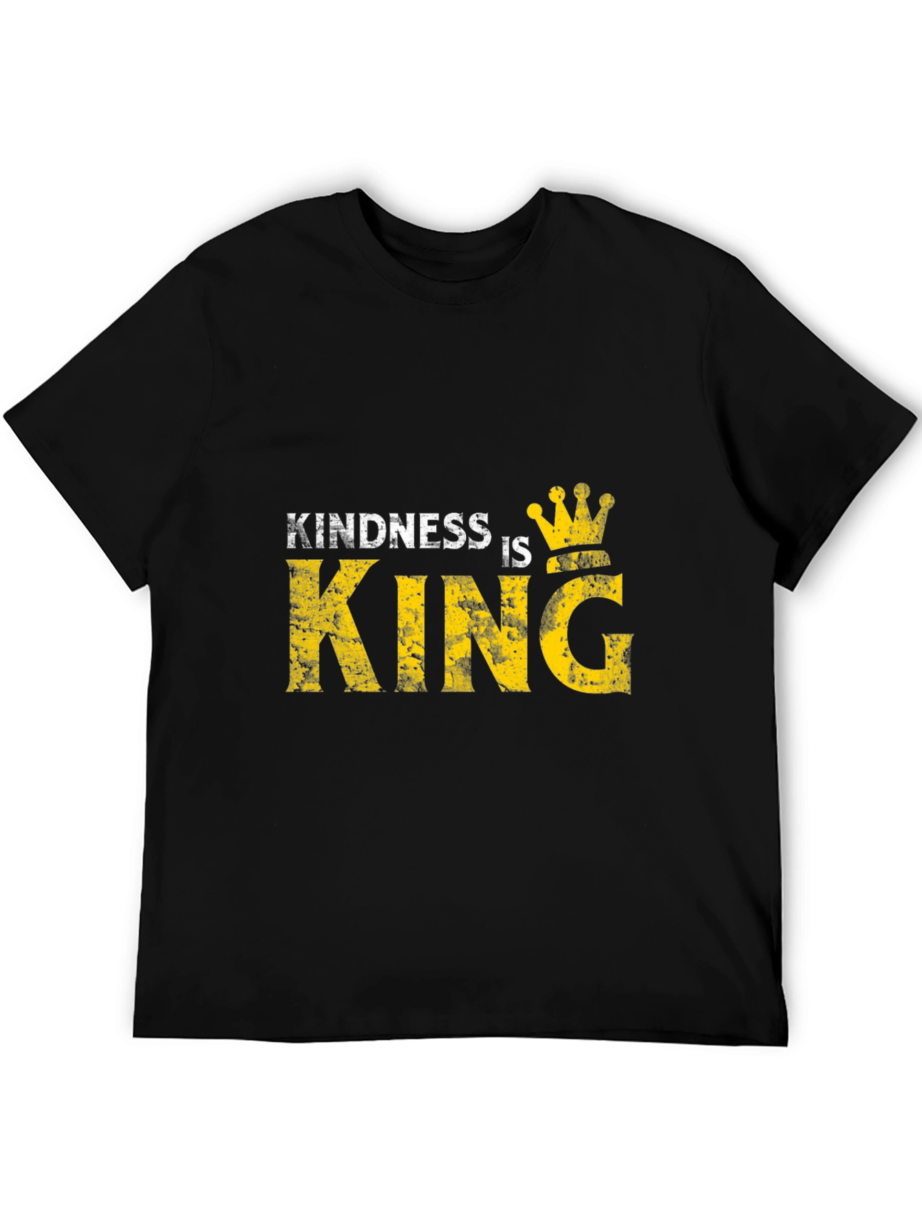 Black Kindness is King Graphic Black T-Shirt view 5
