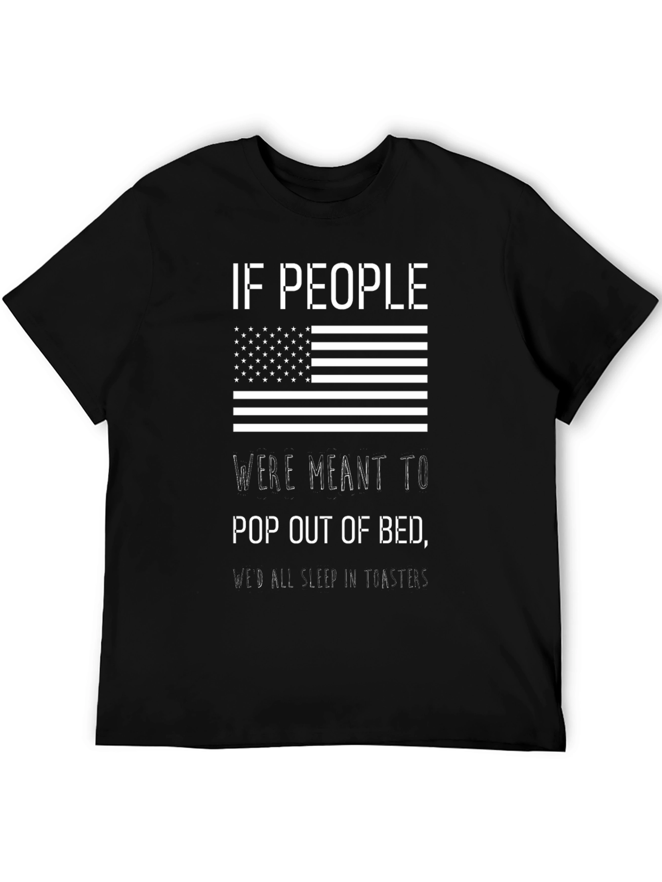 Black Humorous 'If People' T-Shirt view 5