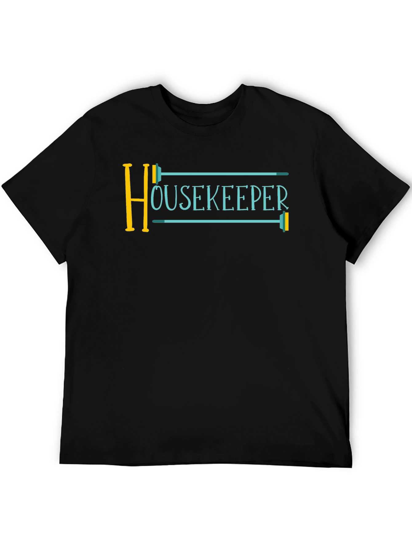 Black Housekeeper T-Shirt - Novelty Cleaning Staff Tee view 5