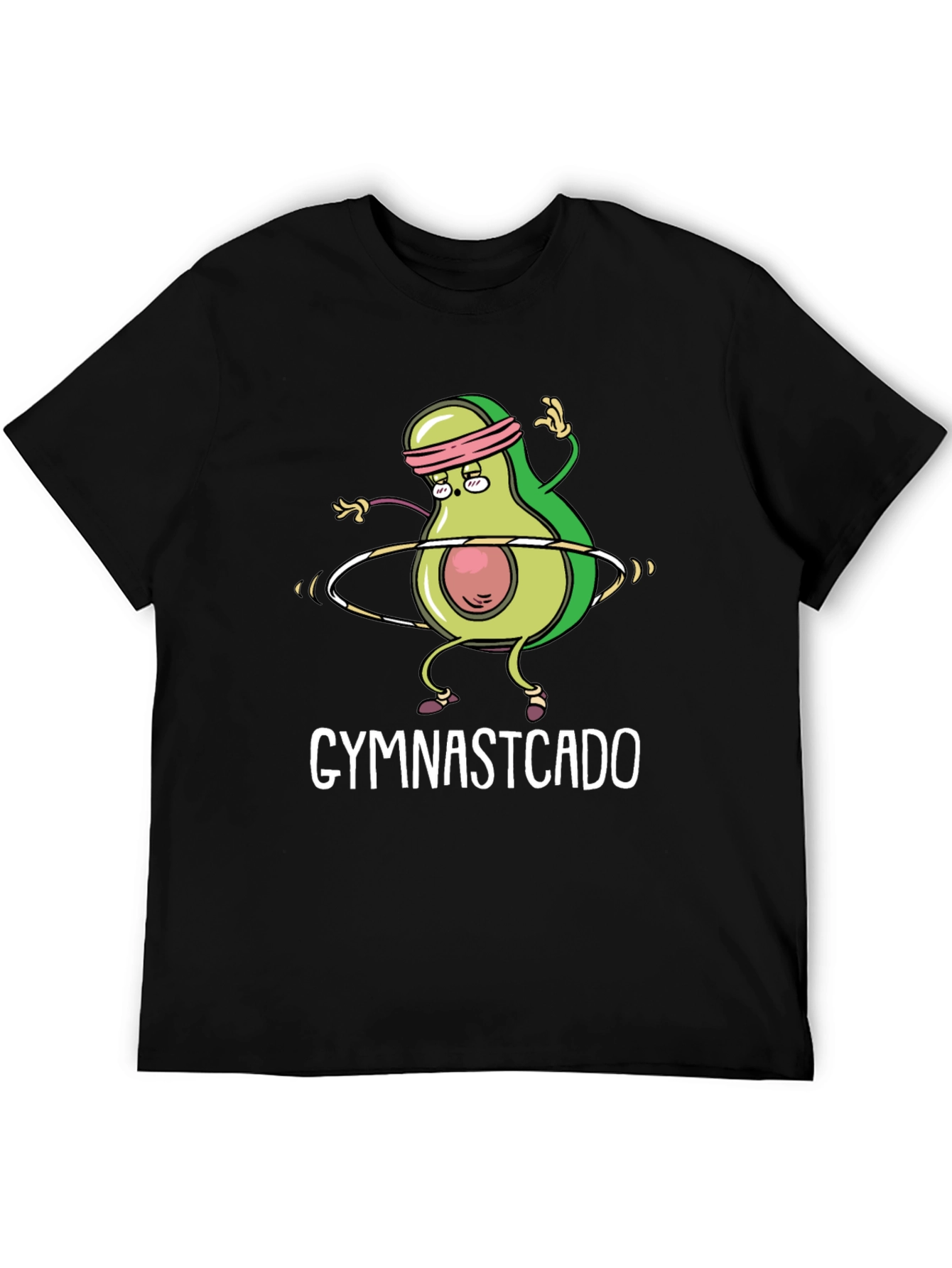 Black Gymnastcado Avocado Gymnast T-Shirt view 5