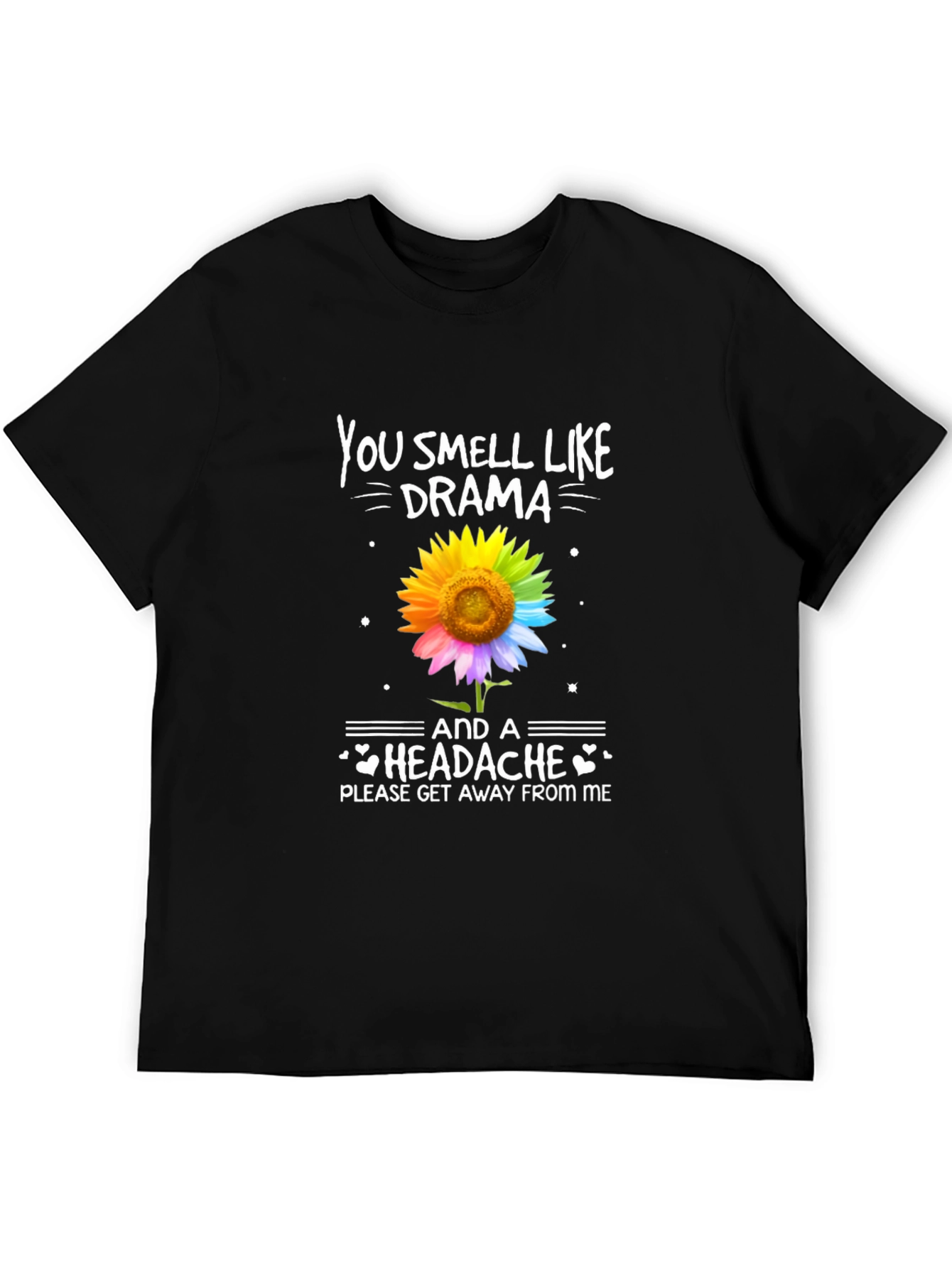 Black Drama & Headache Sunflower Graphic Tee view 5