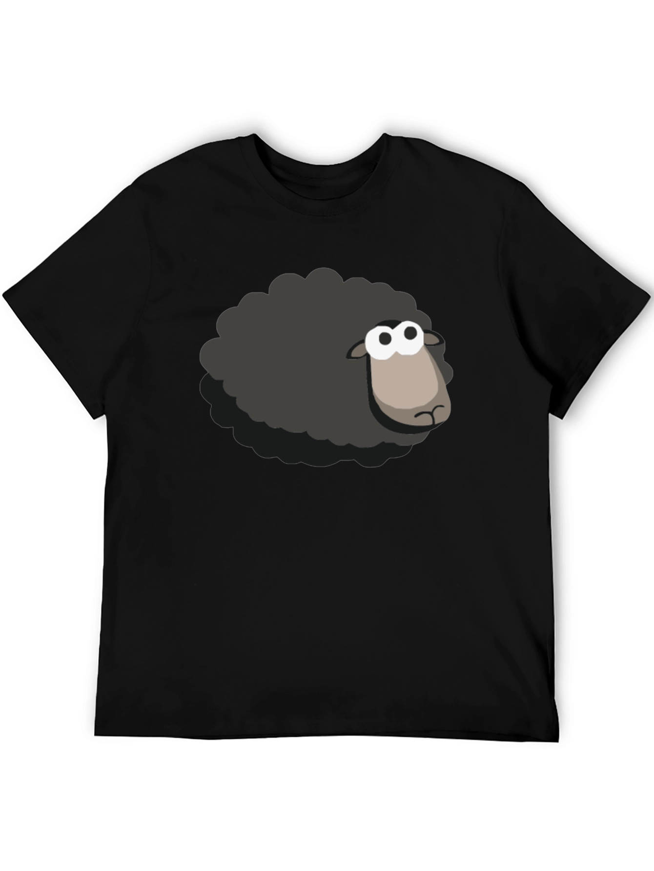 Black Black Sheep T-Shirt - Cartoon Style view 5