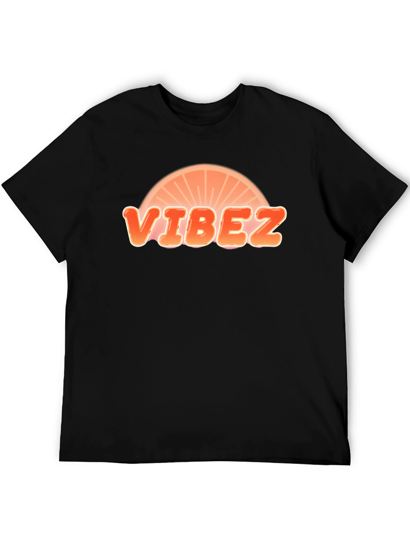 Black Vibez Graphic Black T-Shirt view 5