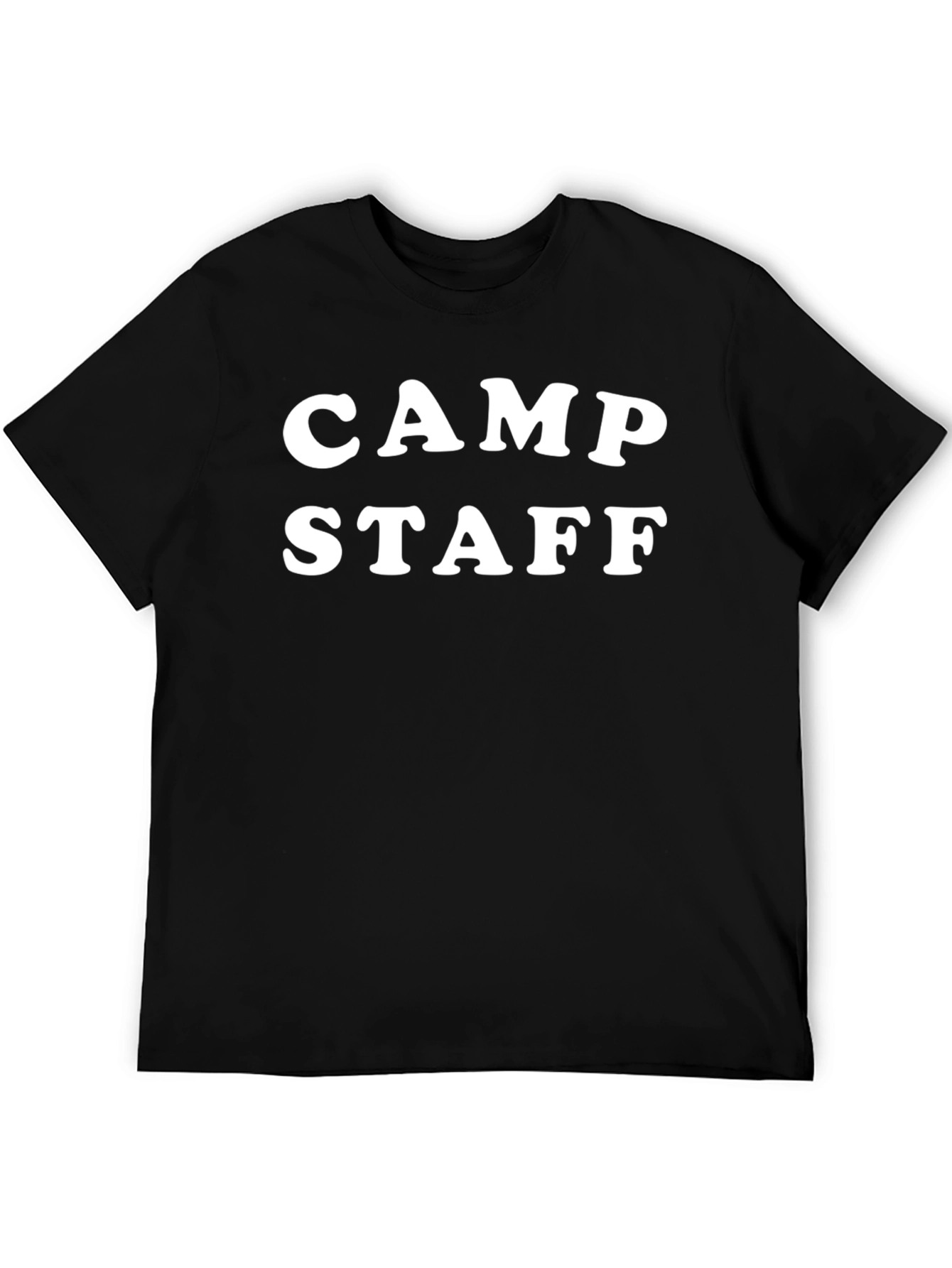 Black Camp Staff Black T-Shirt - Volunteer Crew Apparel view 5