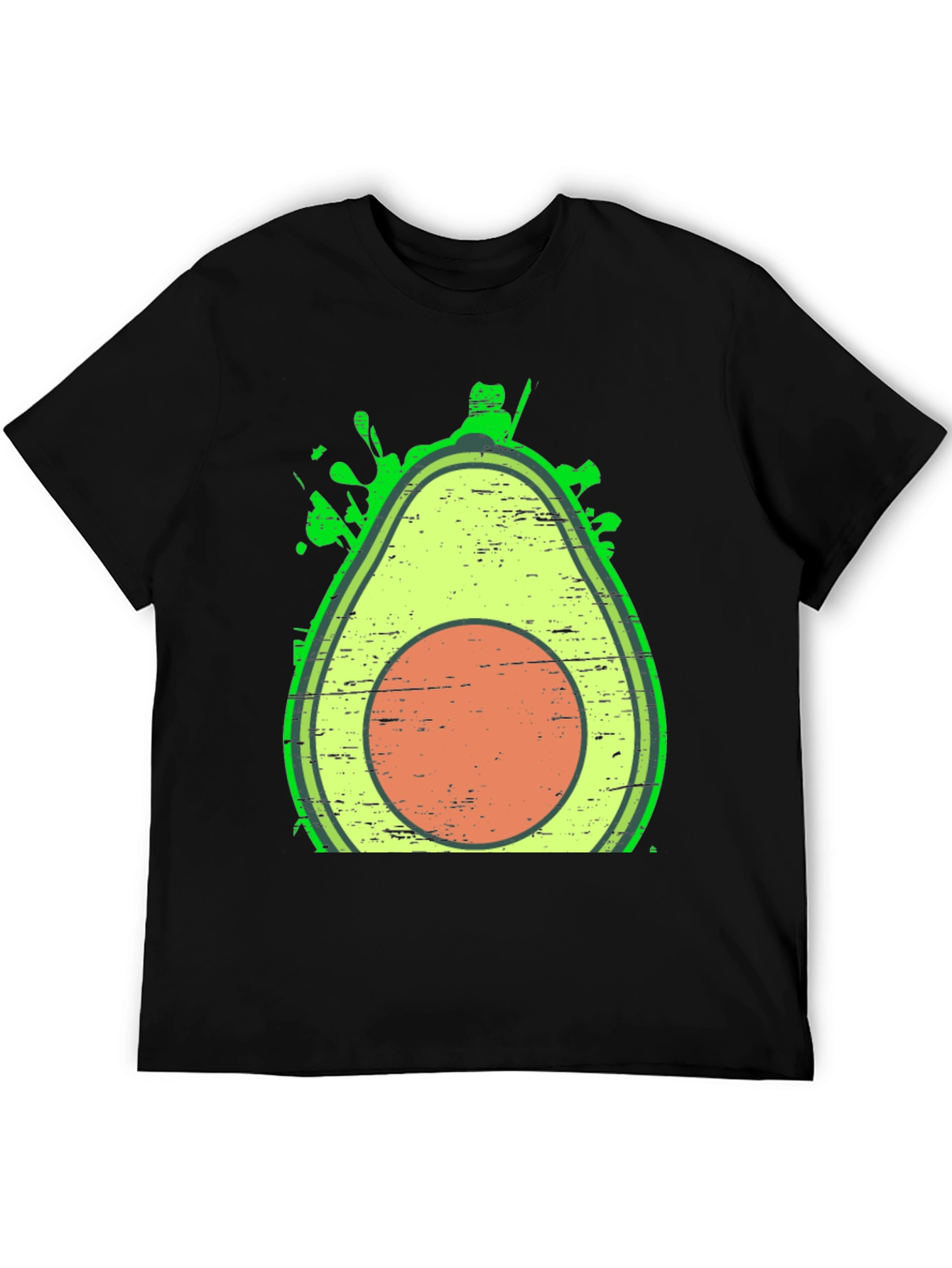 Black Avocado Graphic Tee - Trendy Fruit Lover Shirt view 5