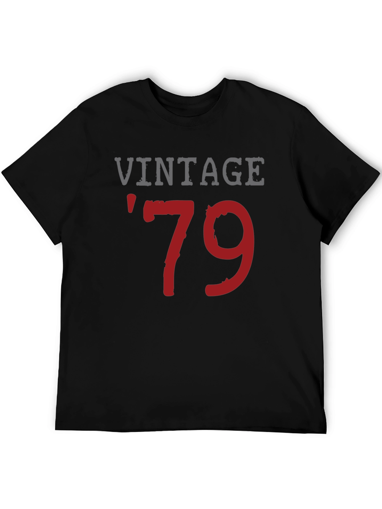 Black Vintage 1979 T-Shirt - Classic Birthday Gift view 5