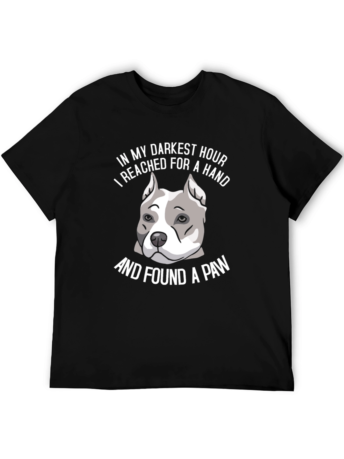 Black Dog Paw T-Shirt - In My Darkest Hour Pet Lover Tee view 5