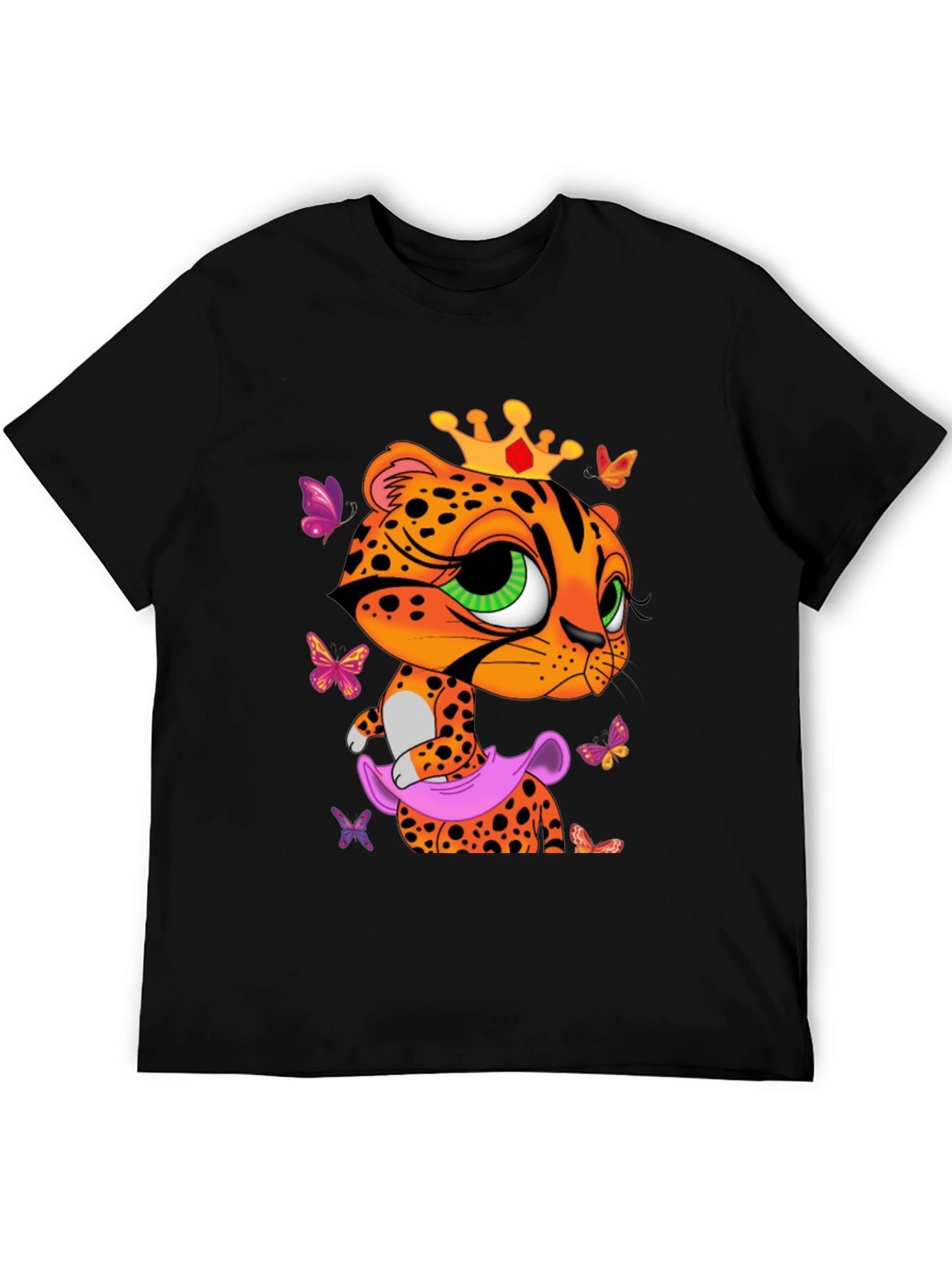 Black Leopard Princess T-Shirt - Fun & Stylish view 5