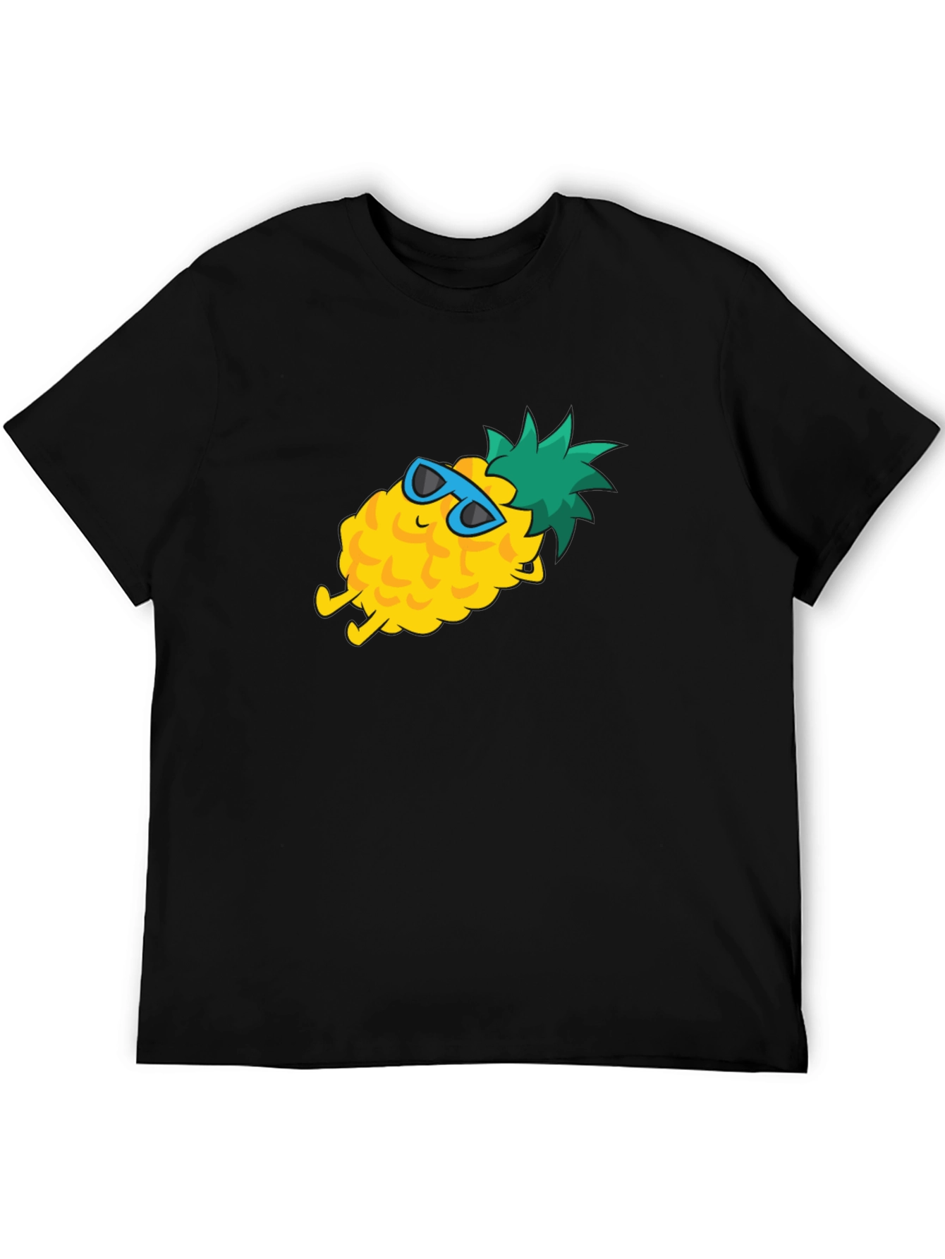 Black Chill Pineapple Graphic T-Shirt - Summer Vibes view 5