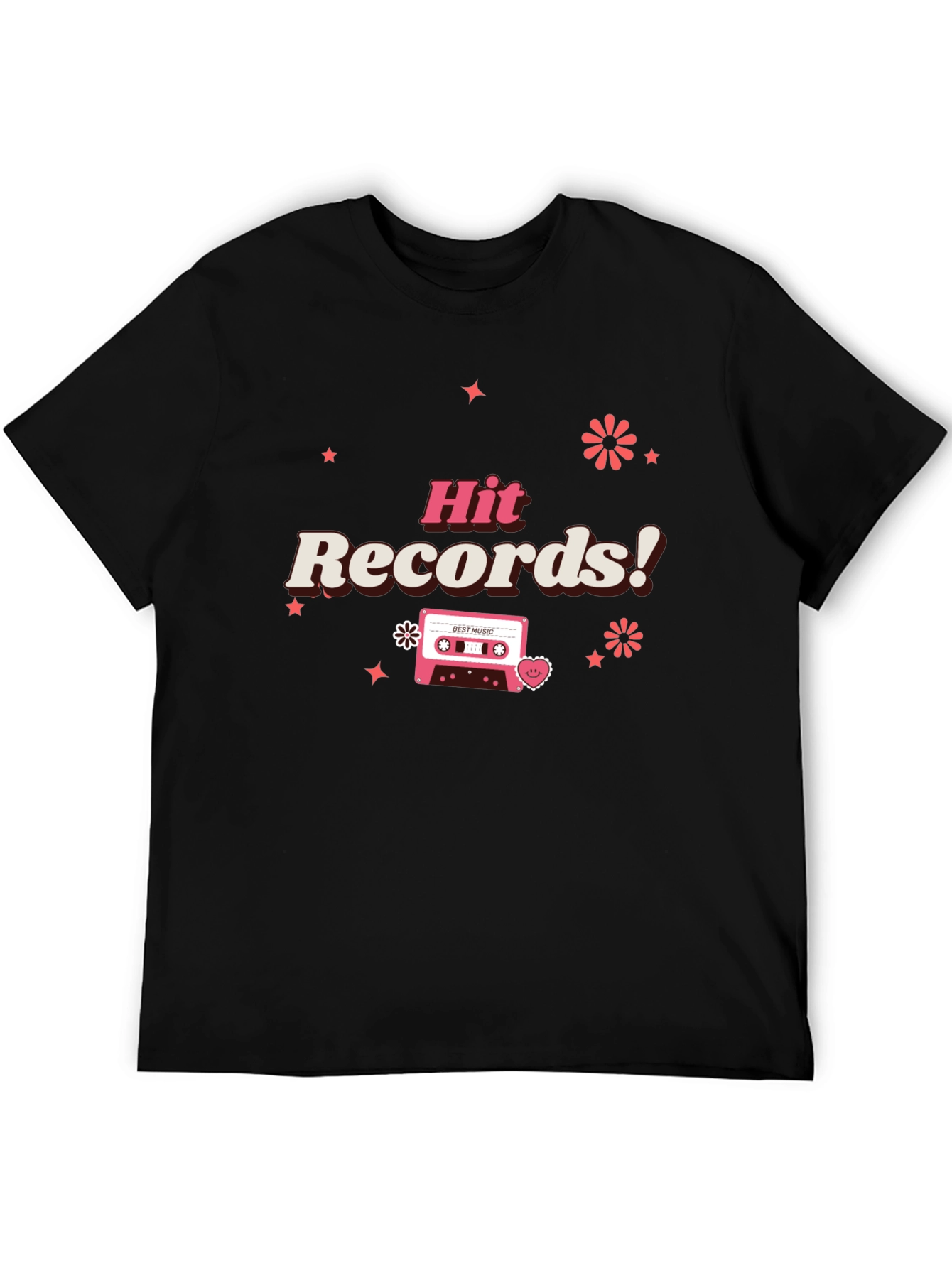 Black Hit Records Retro Cassette Graphic Tee view 5