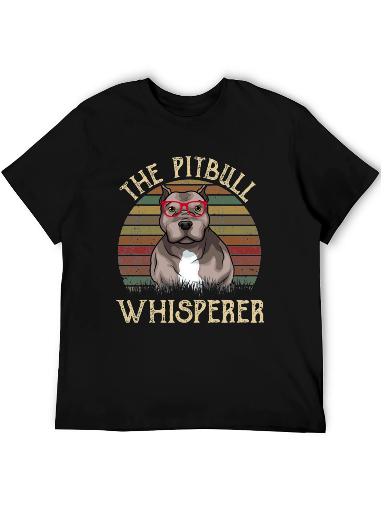 Black Pitbull Whisperer T-Shirt - Dog Lover Tee view 5