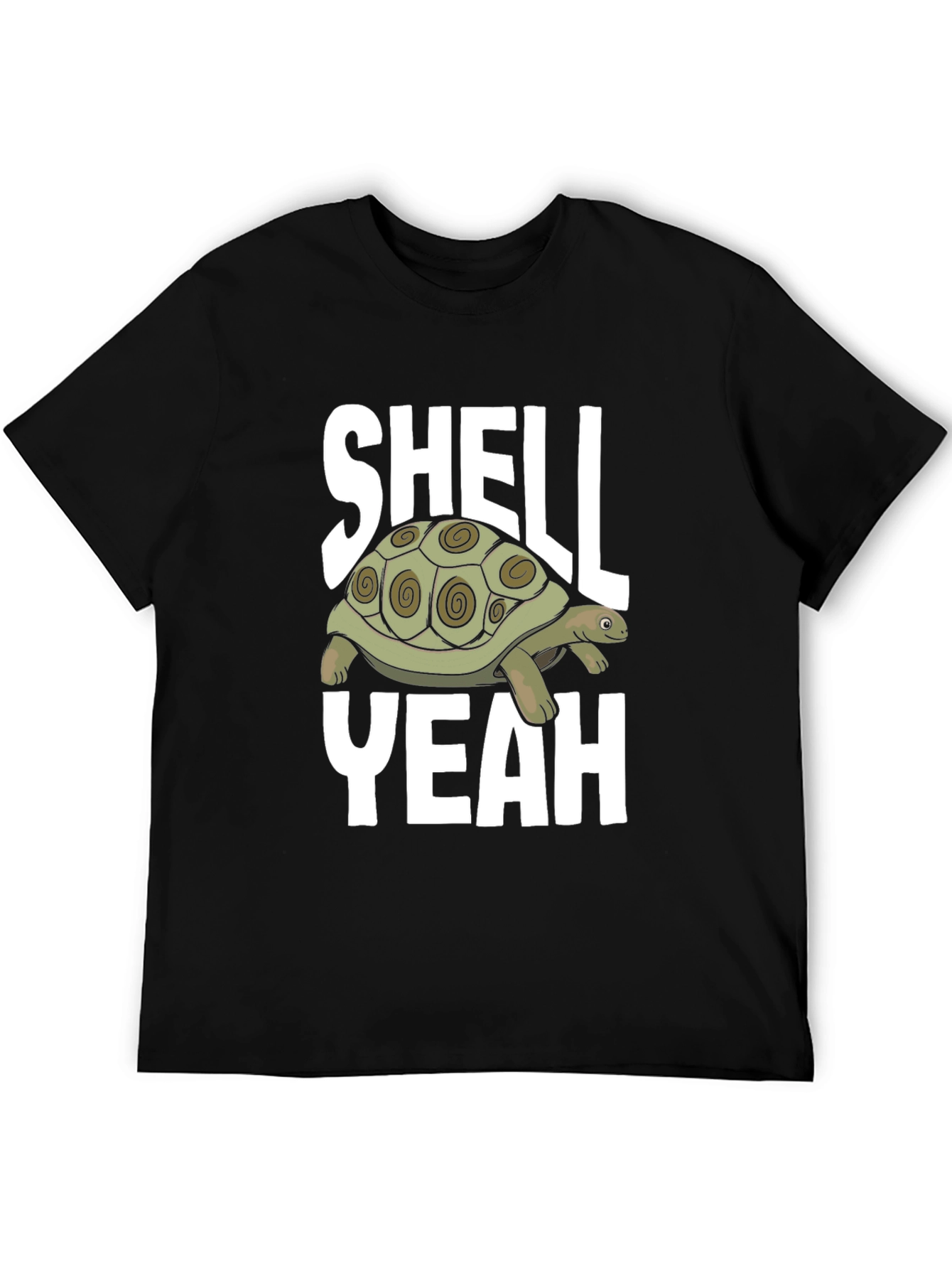 Black Shell Yeah Turtle Graphic T-Shirt view 5