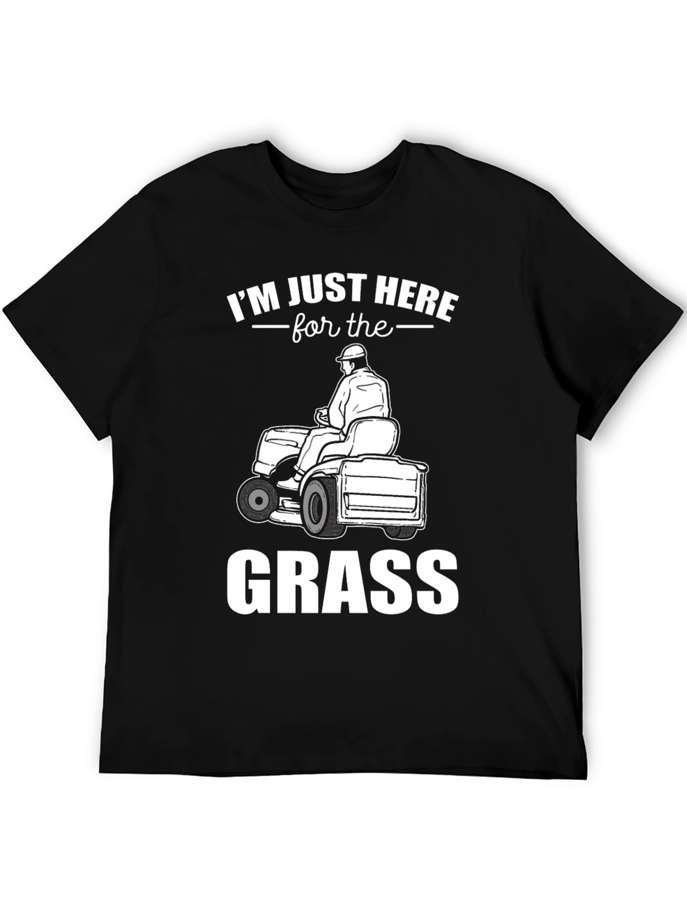 Black I'm Just Here For The Grass - T-Shirt view 5