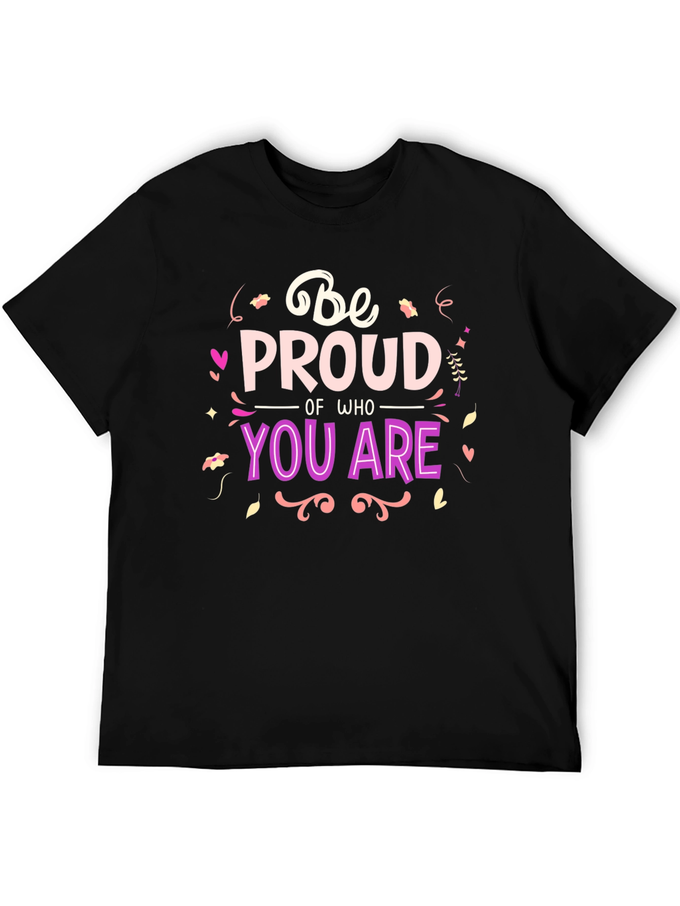 Black Be Proud Graphic Tee - Black T-Shirt view 5