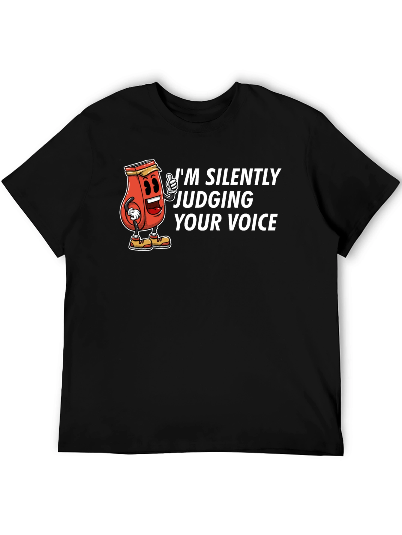 Black Silently Judging You T-Shirt view 5