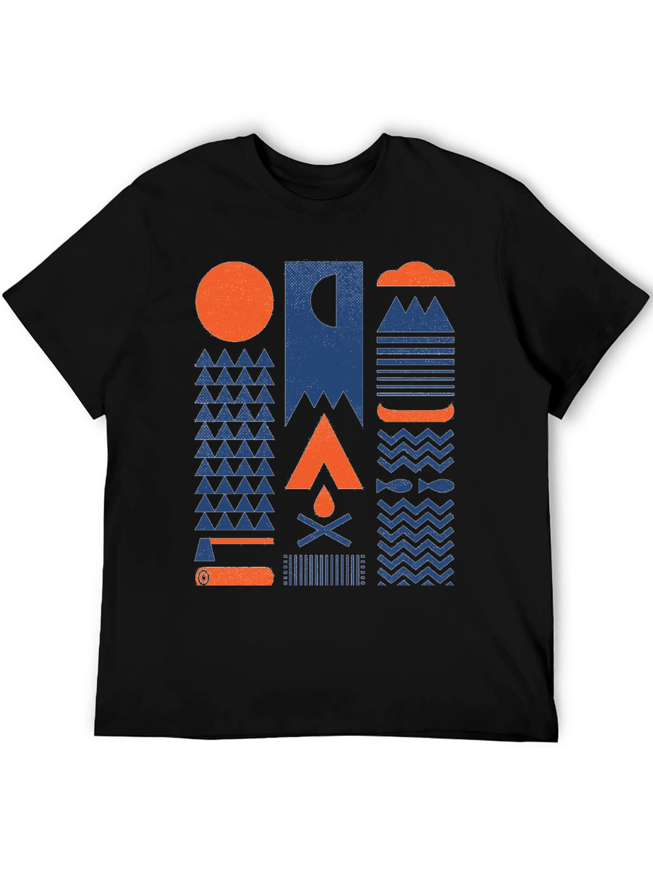 Black Outdoor Adventure Graphic T-Shirt view 5