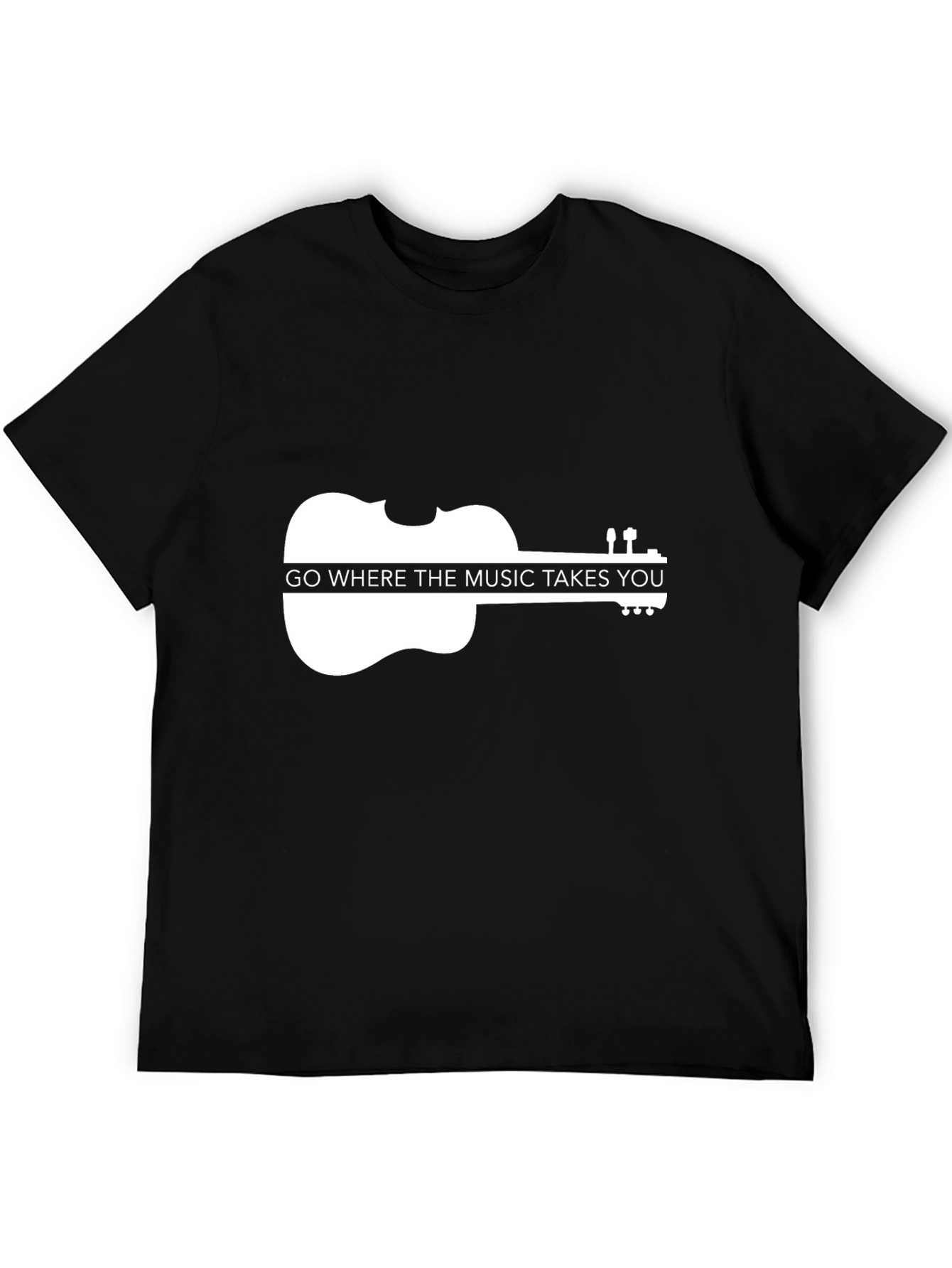 Black Music Takes You Violin Graphic Tee view 5