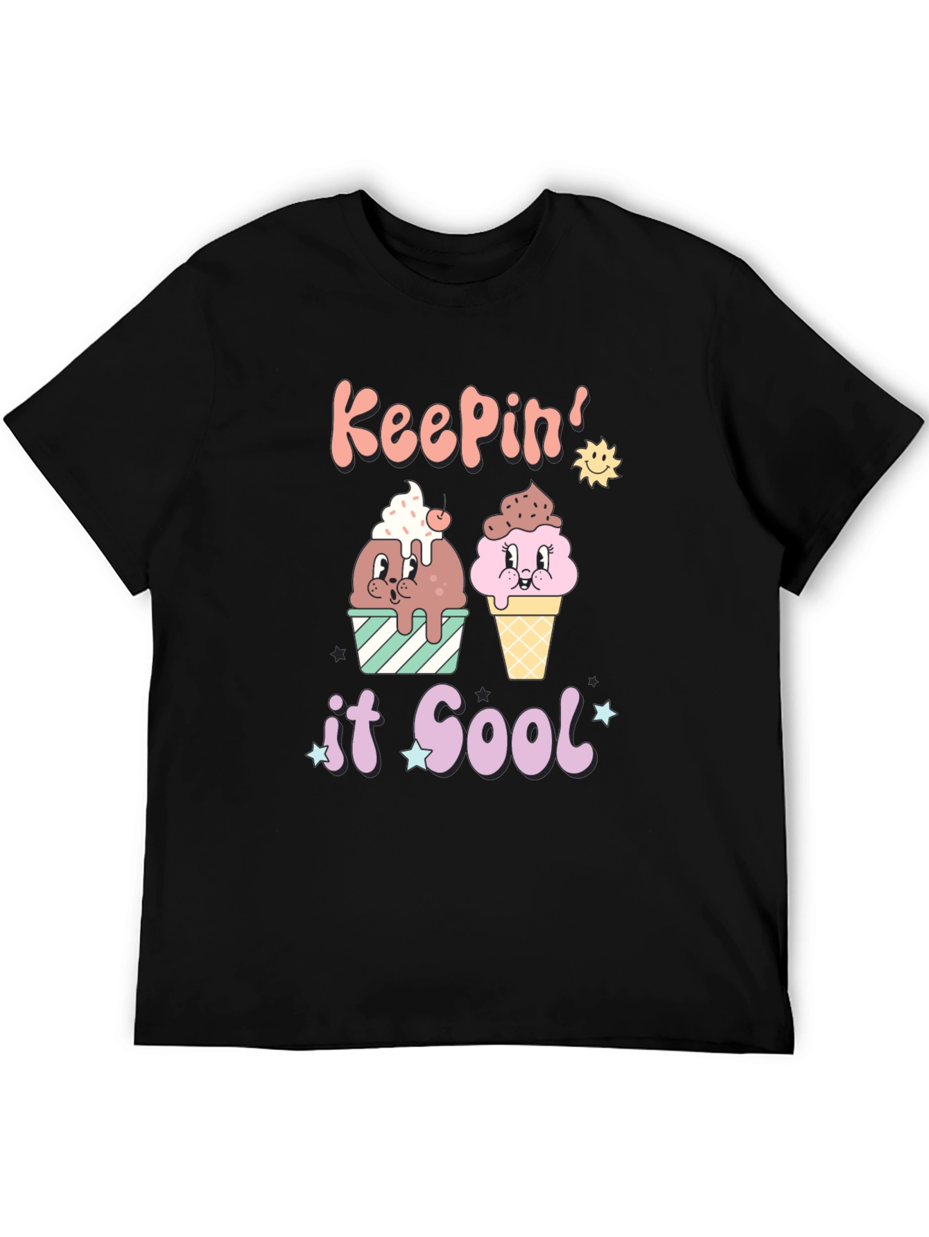 Black Keepin' It Cool Graphic Tee view 5