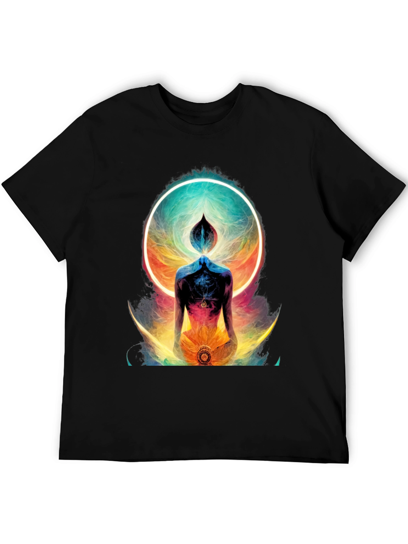 Black Mystic Aura Graphic Tee - Black view 5