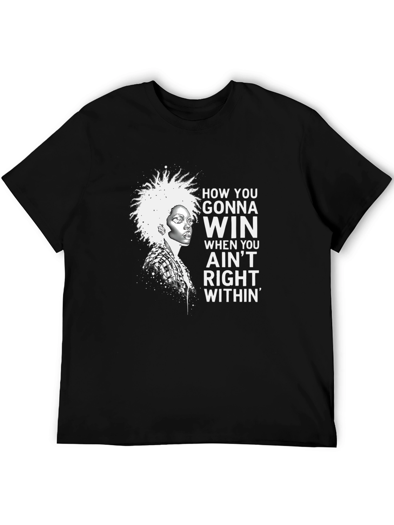 Black Inspirational T-Shirt - Lauryn Hill Quote view 5